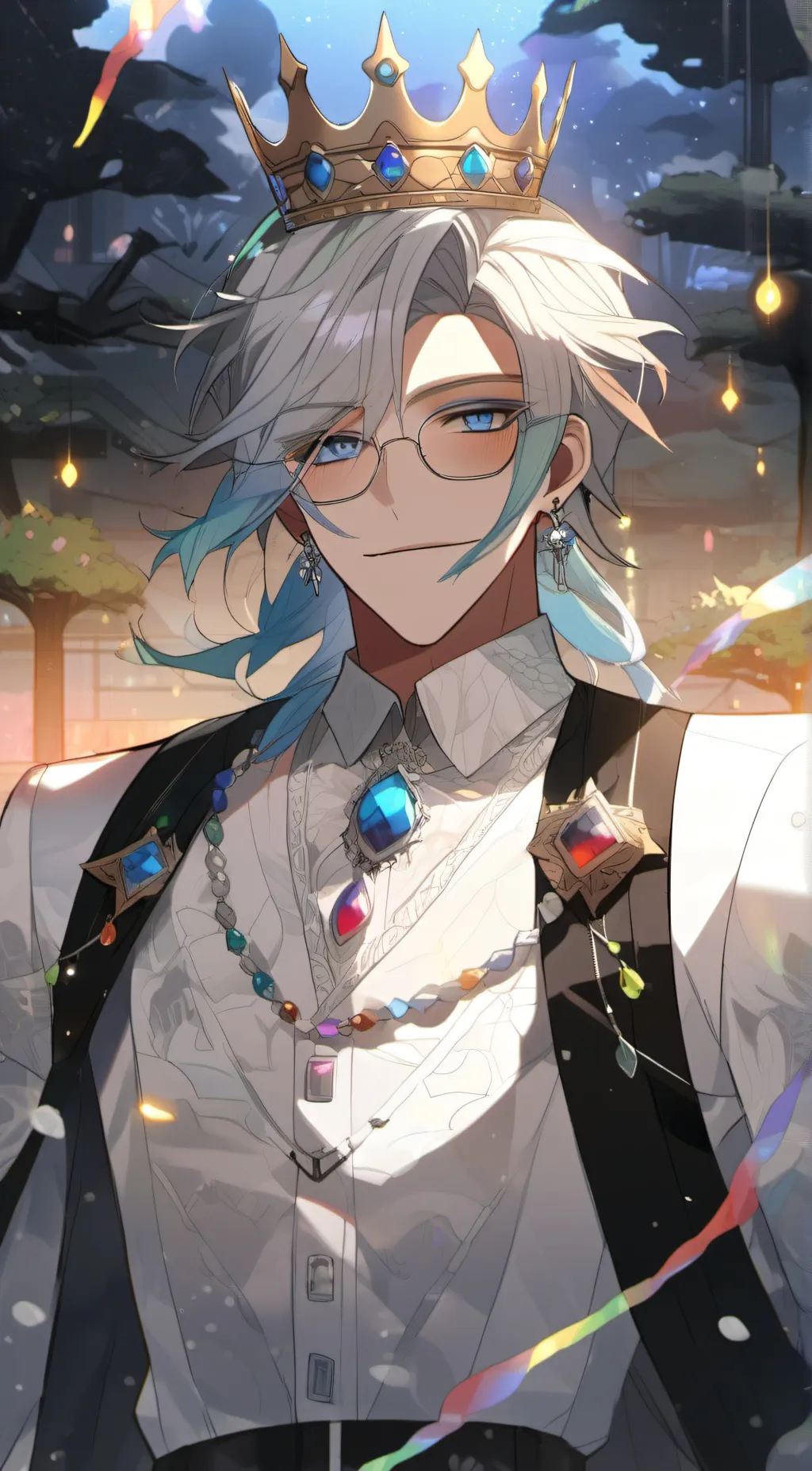 ai character: the rainbow King background