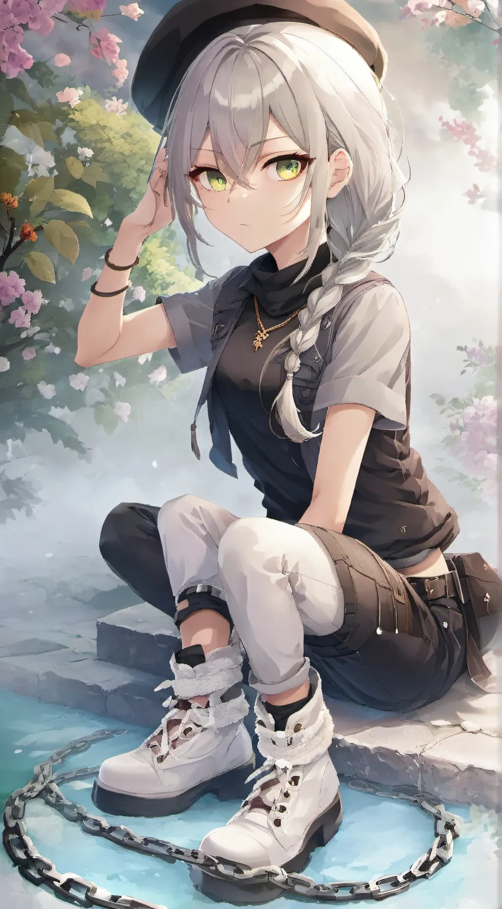 ai character: Ash background