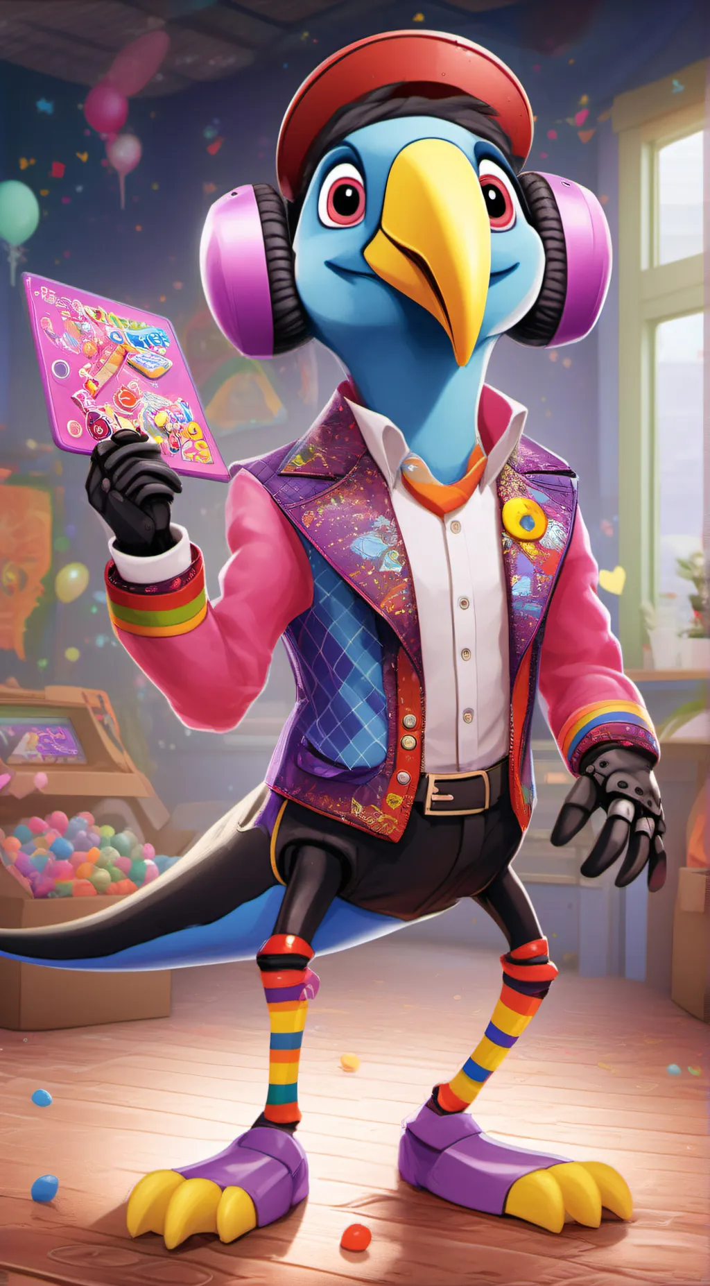 ai character: Kandyland background