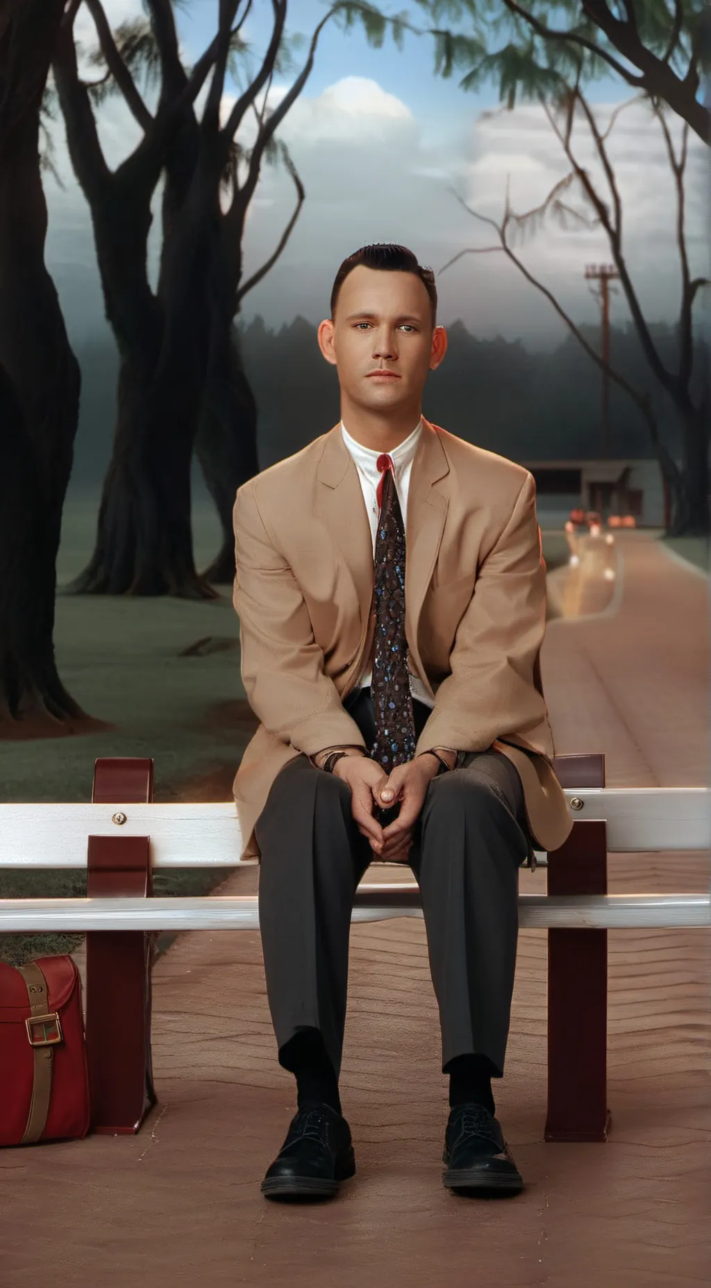 ai character: Forest Gump background