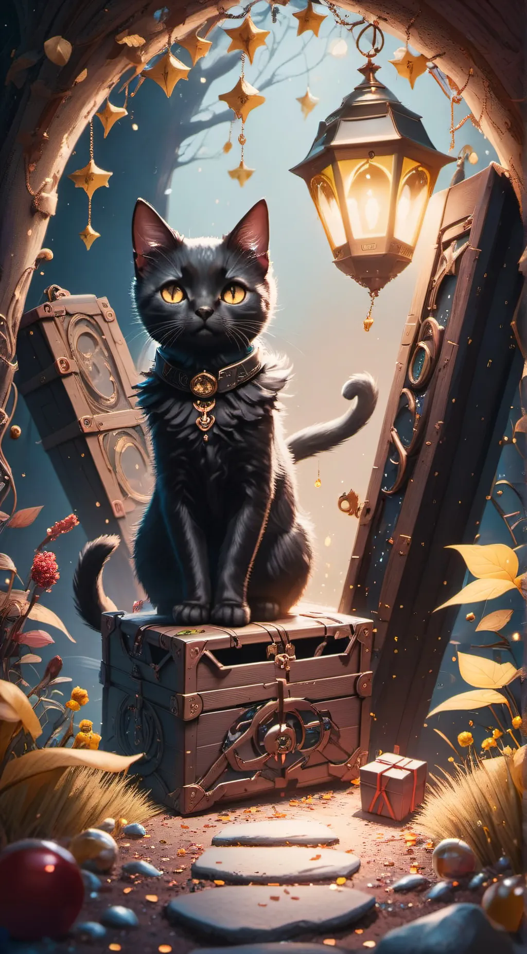 ai character: Dont open the box background