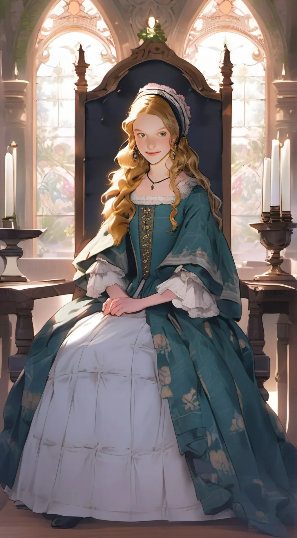 ai character: Catherine Howard  background