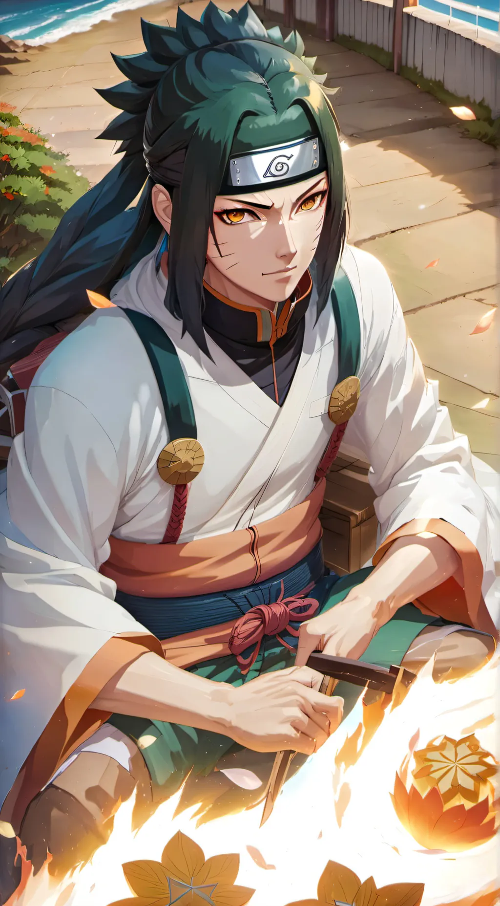 ai character: Sasuke background