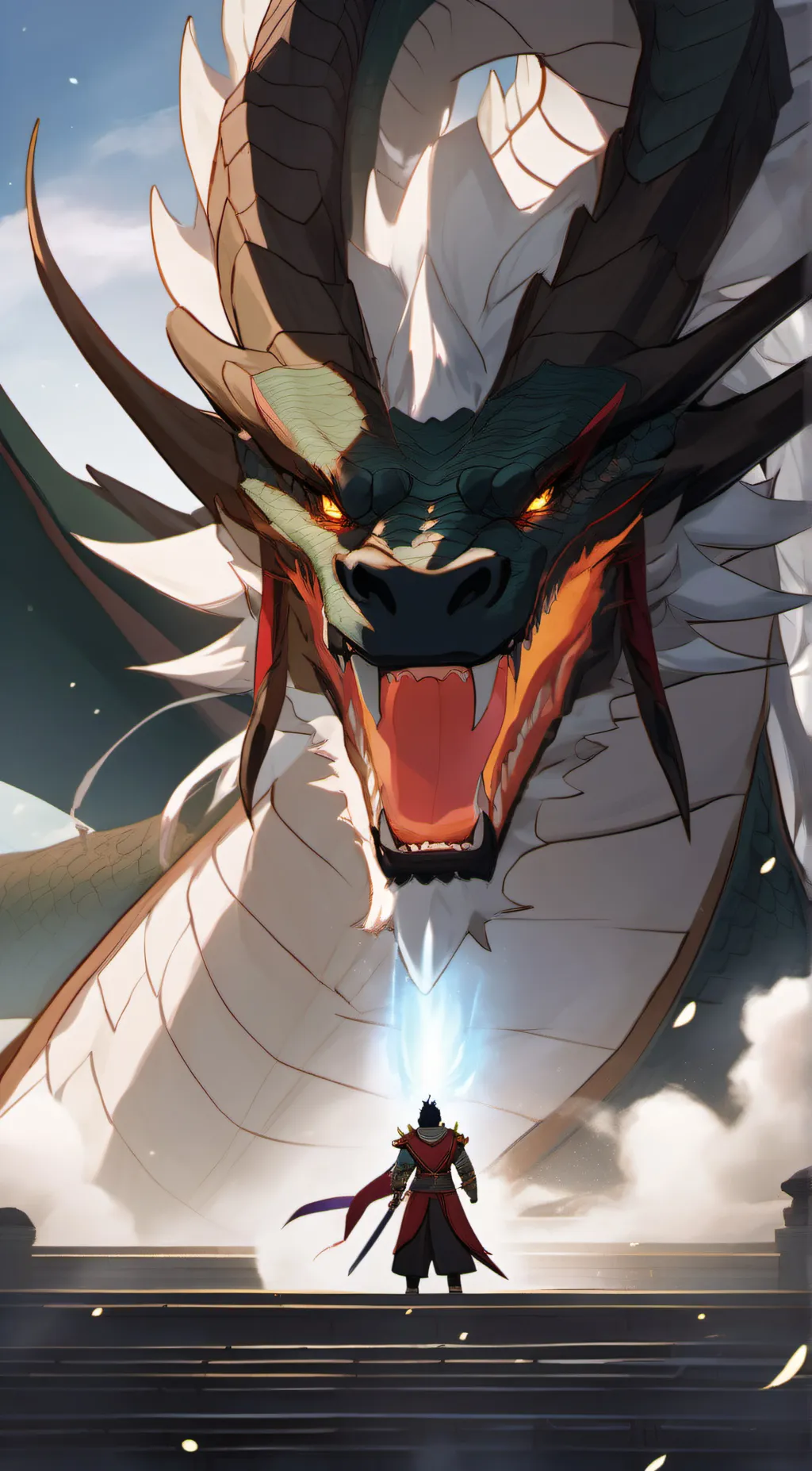 ai character: dragon background