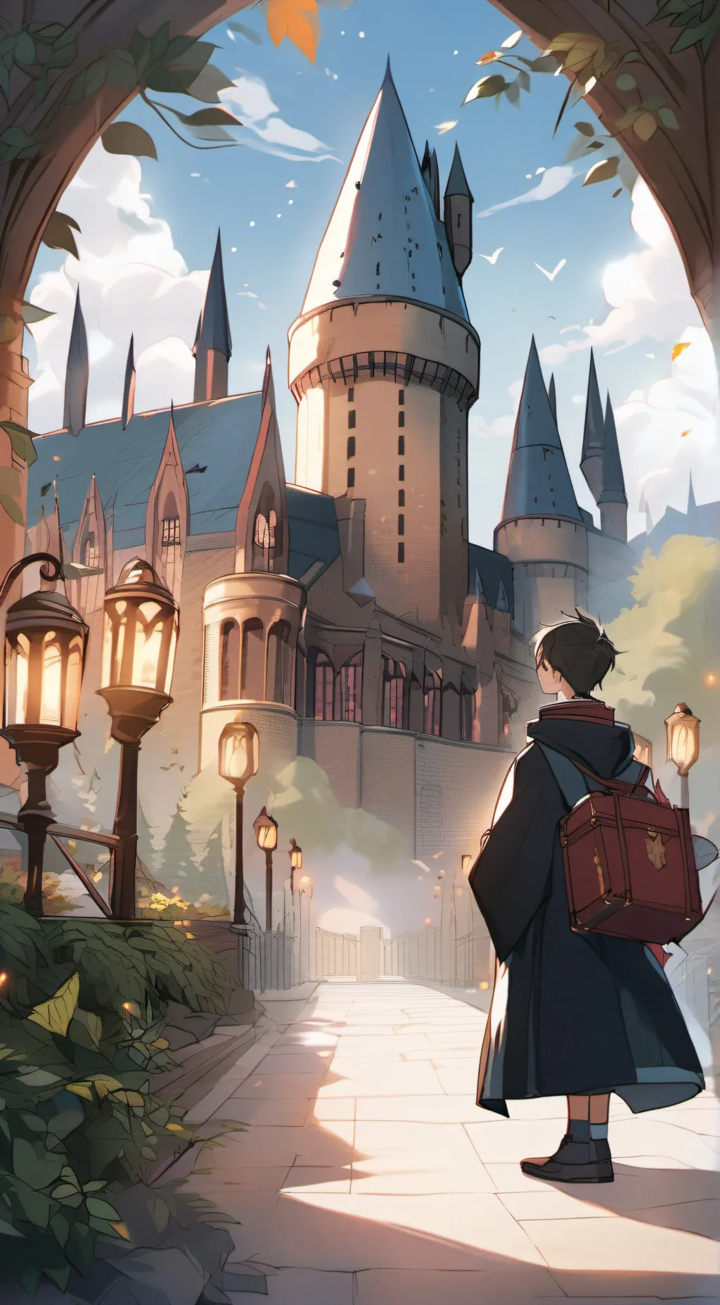 ai character: HOGWARTS background