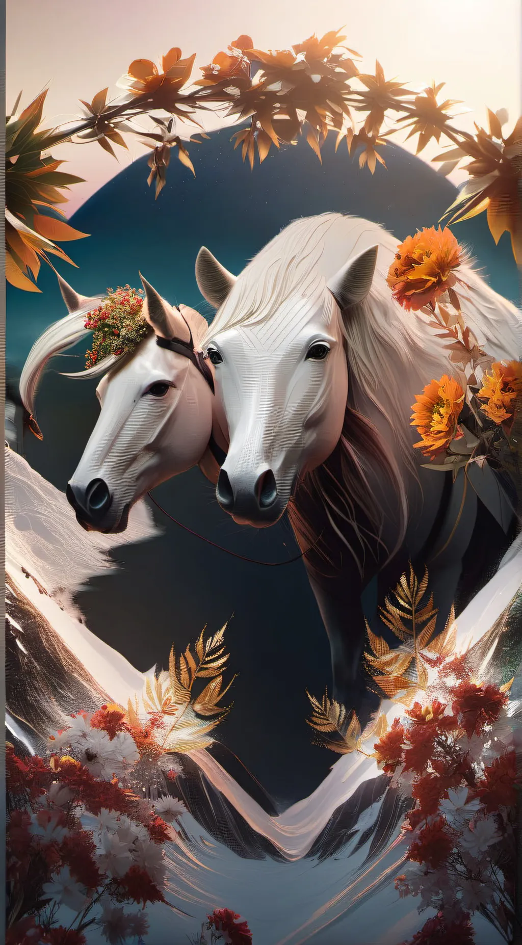 ai character: Lilly and atom  background