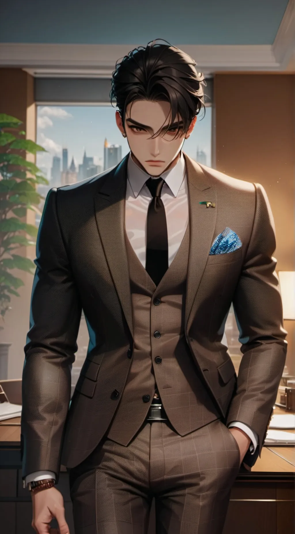 ai character: Damian background