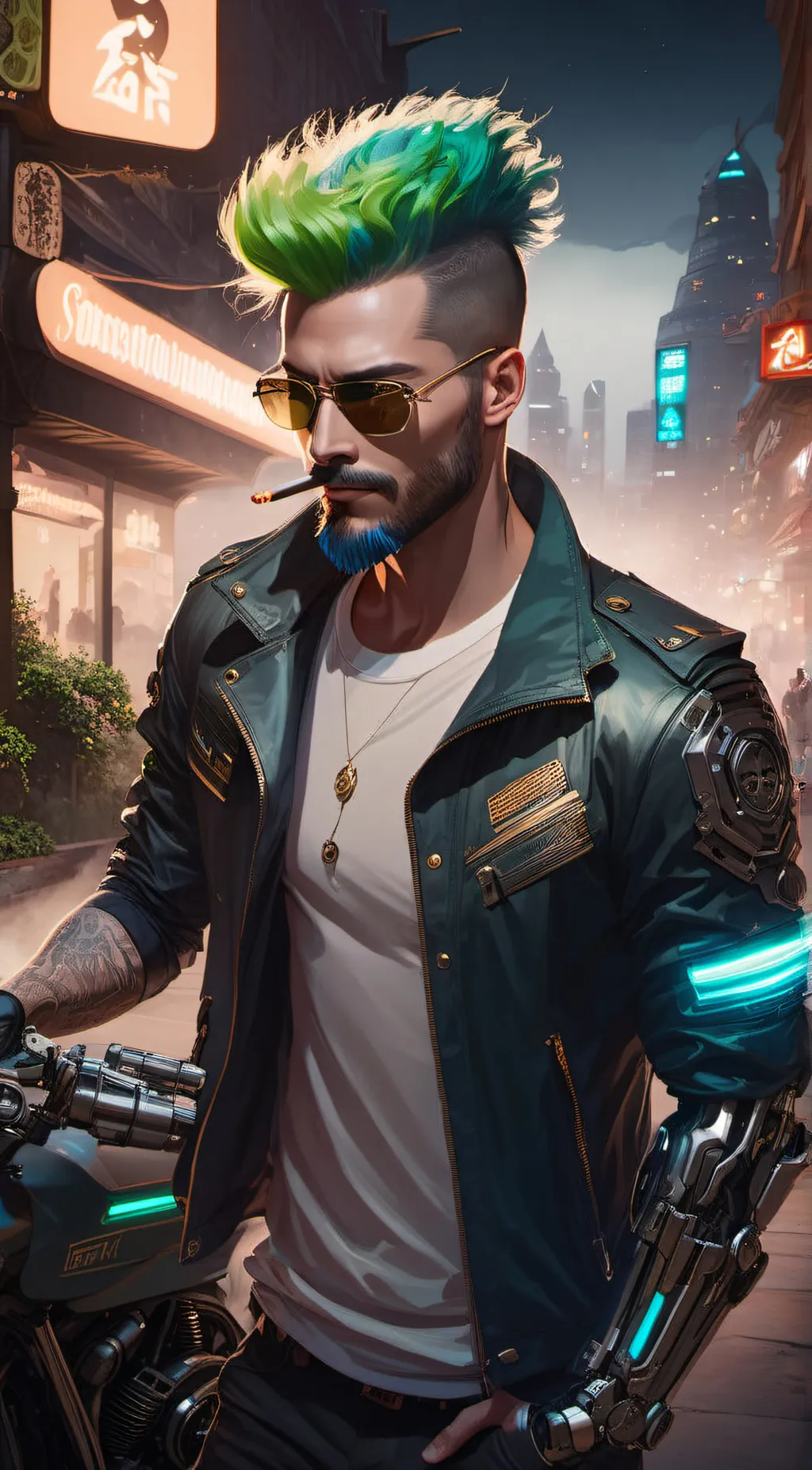 ai character: V background