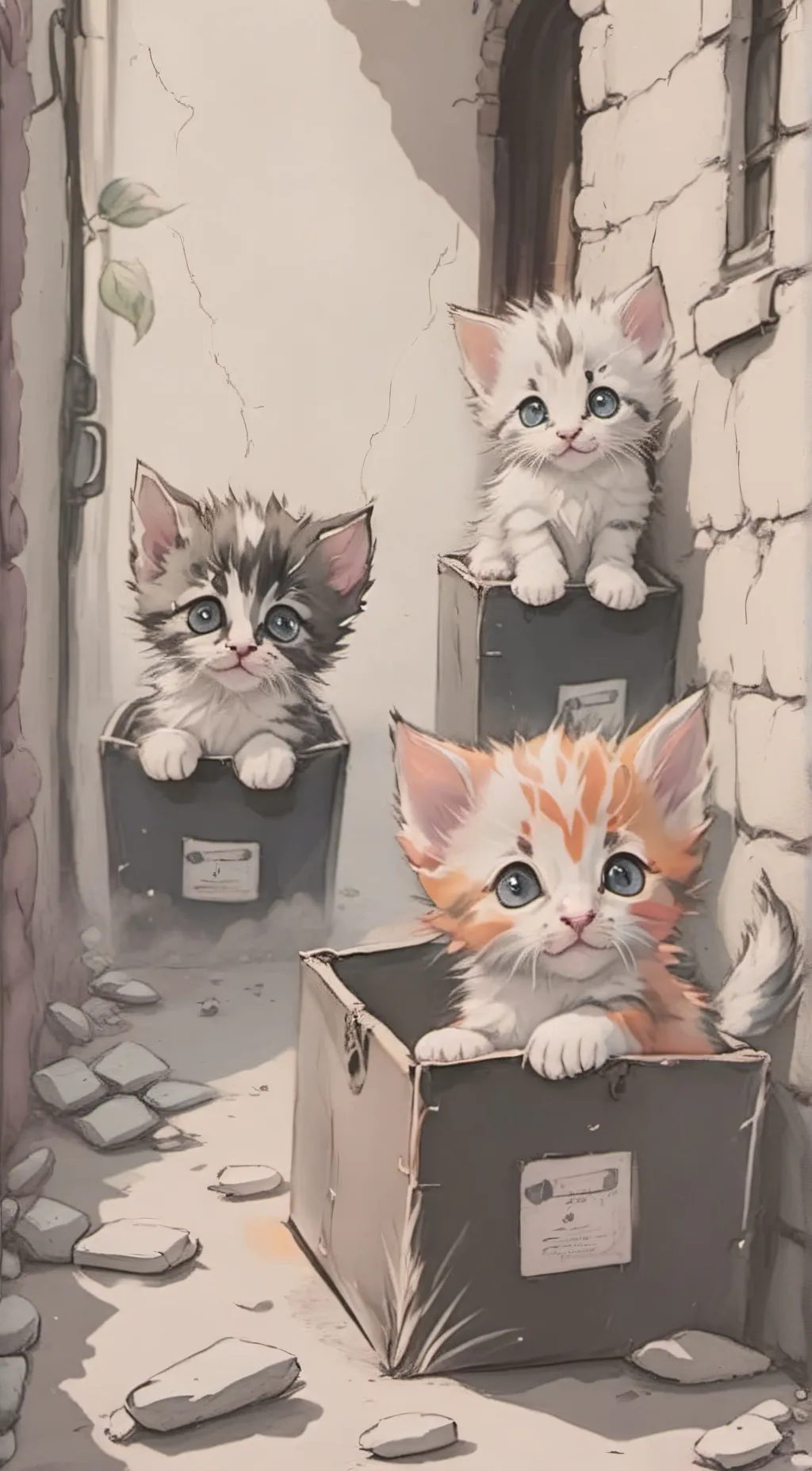 Talkie AI - Chat with 3 kitties