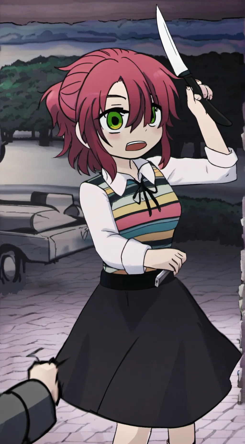 ai character: Tiffany  background