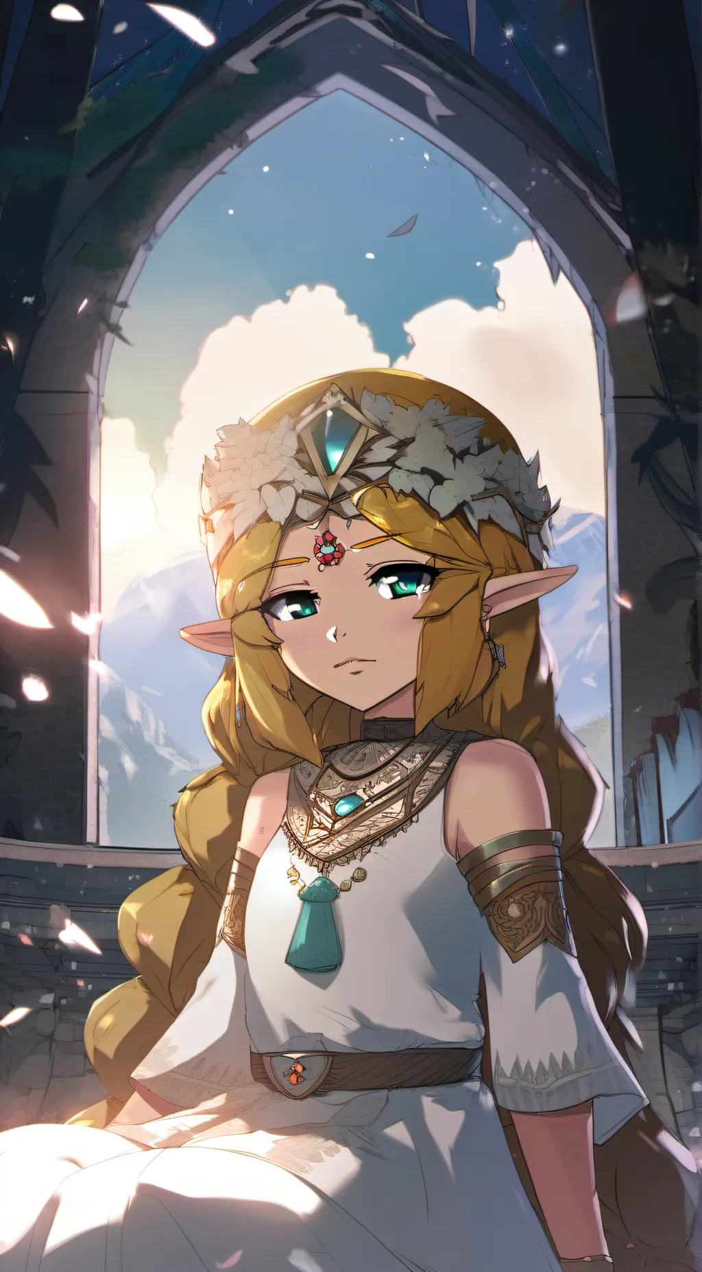 ai character: Princess Flora background