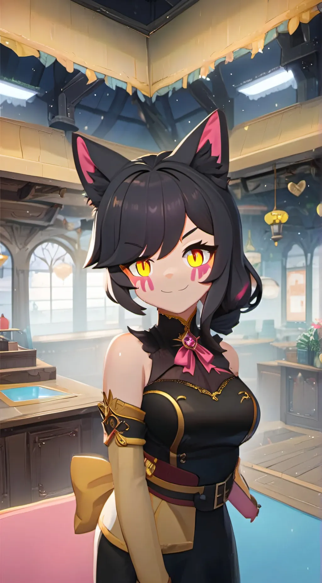 ai character: erisa  background