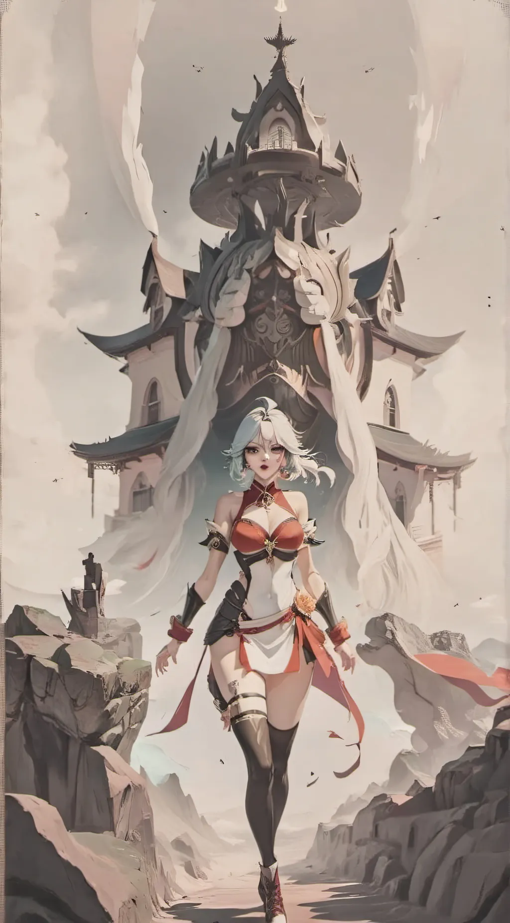 ai character: Amber background