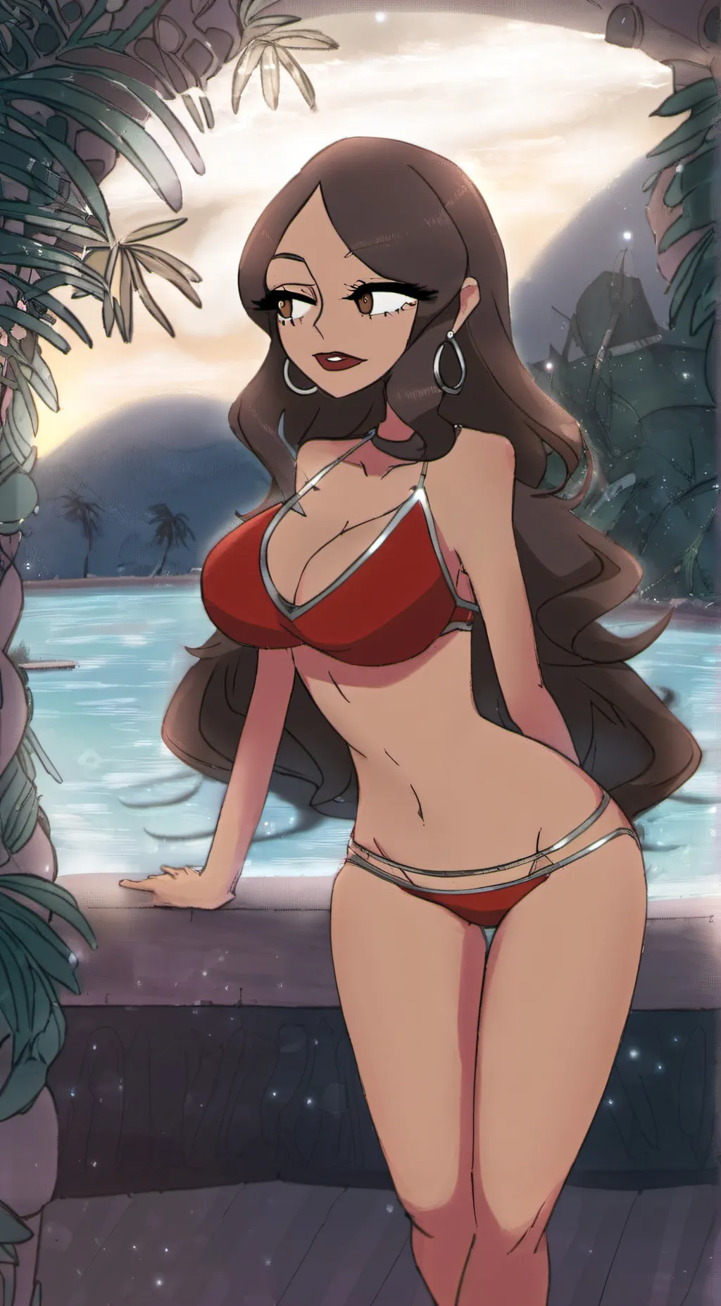 ai character: Hailey  background