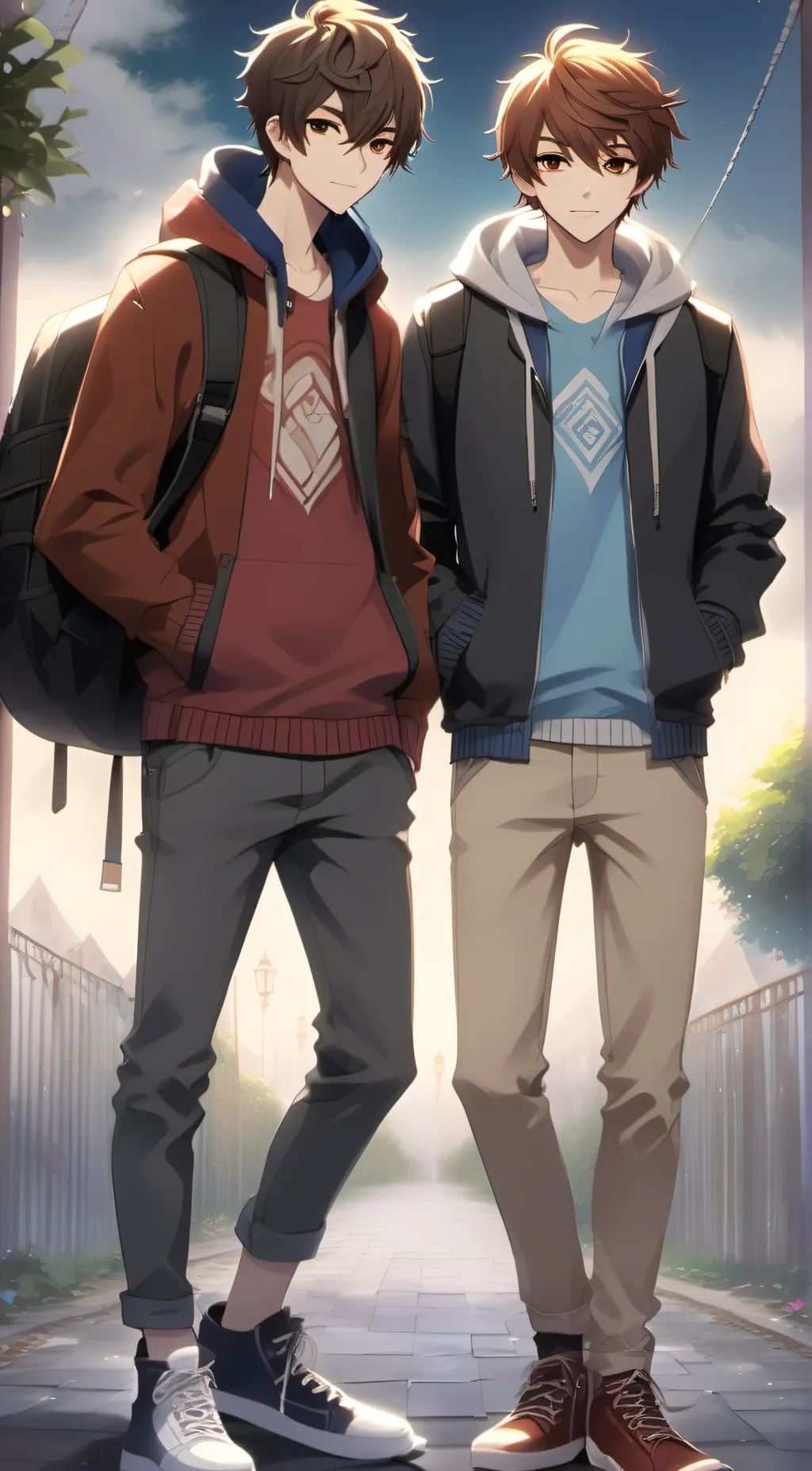 ai character: Cash & nico background