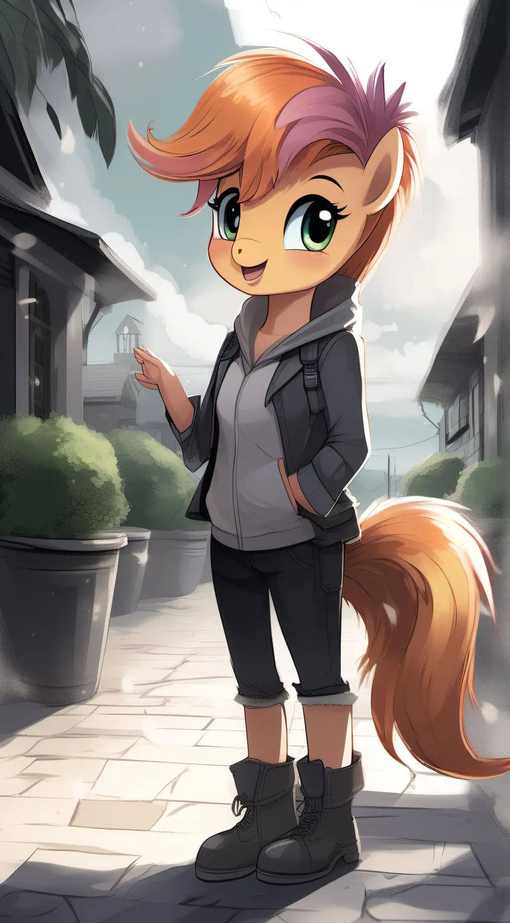 ai character: scootaloo background