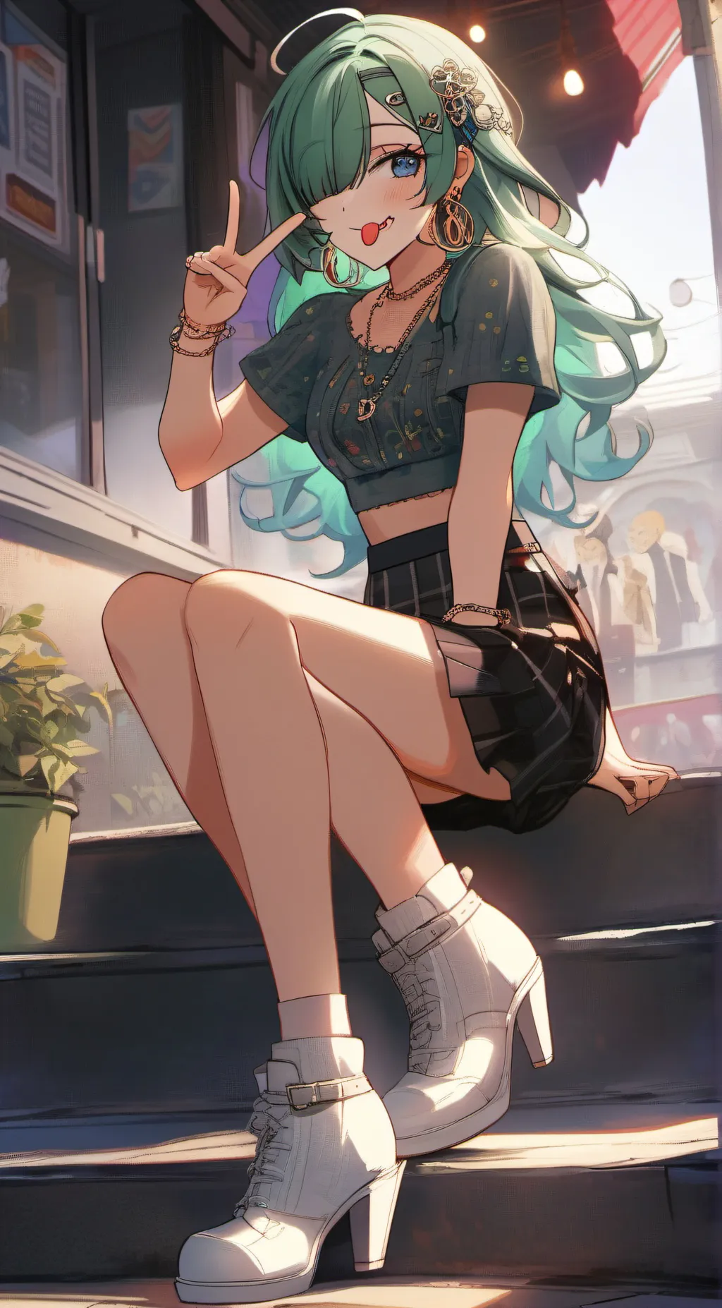 ai character: glimmer background