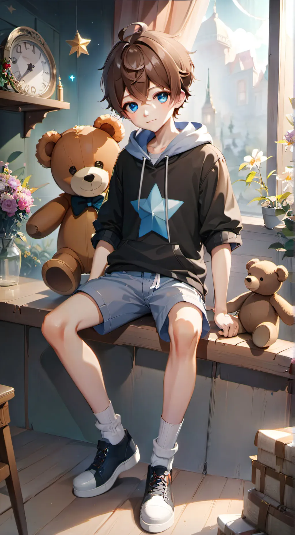 ai character: Evan afton background