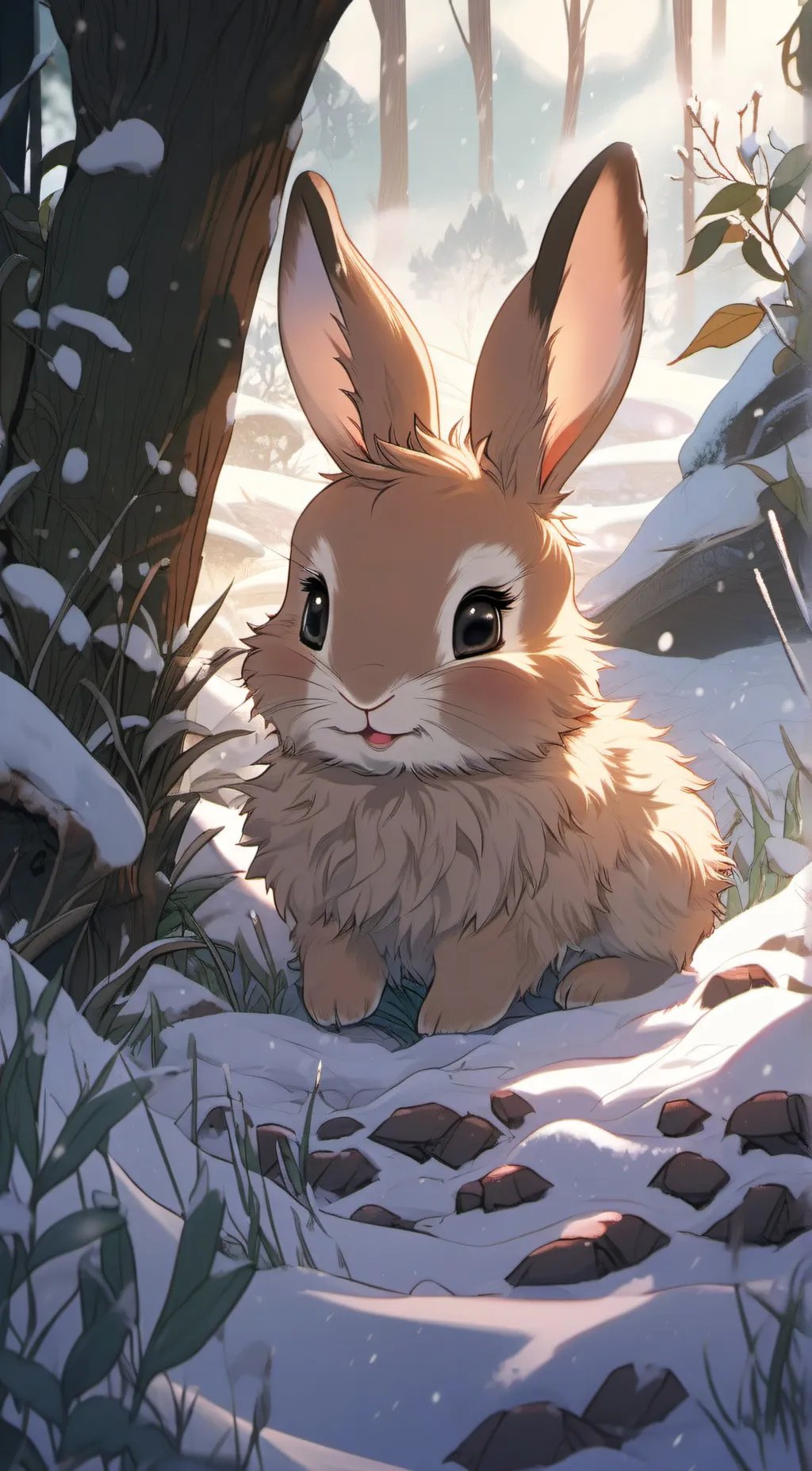 ai character: Baby Bunny background