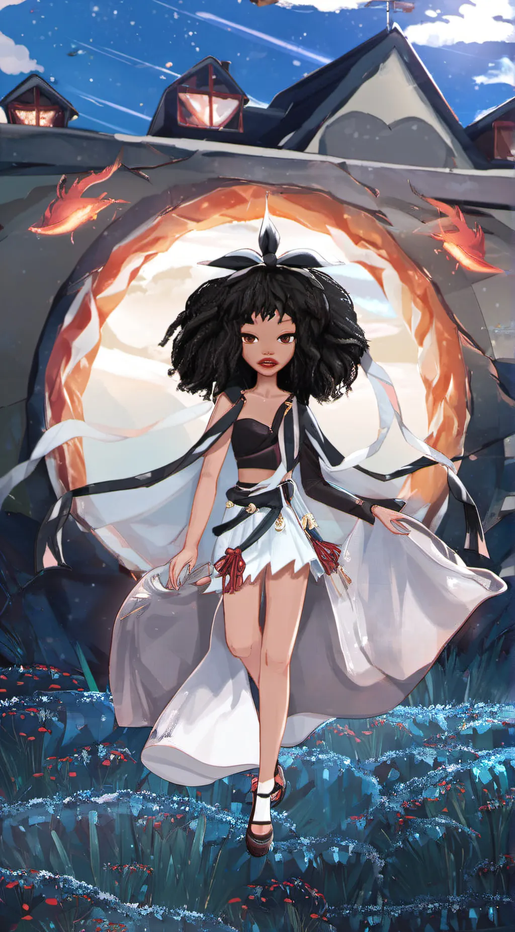 ai character: Crystal  background