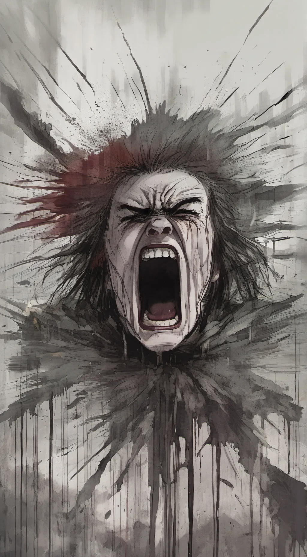 ai character: Anger sponge background