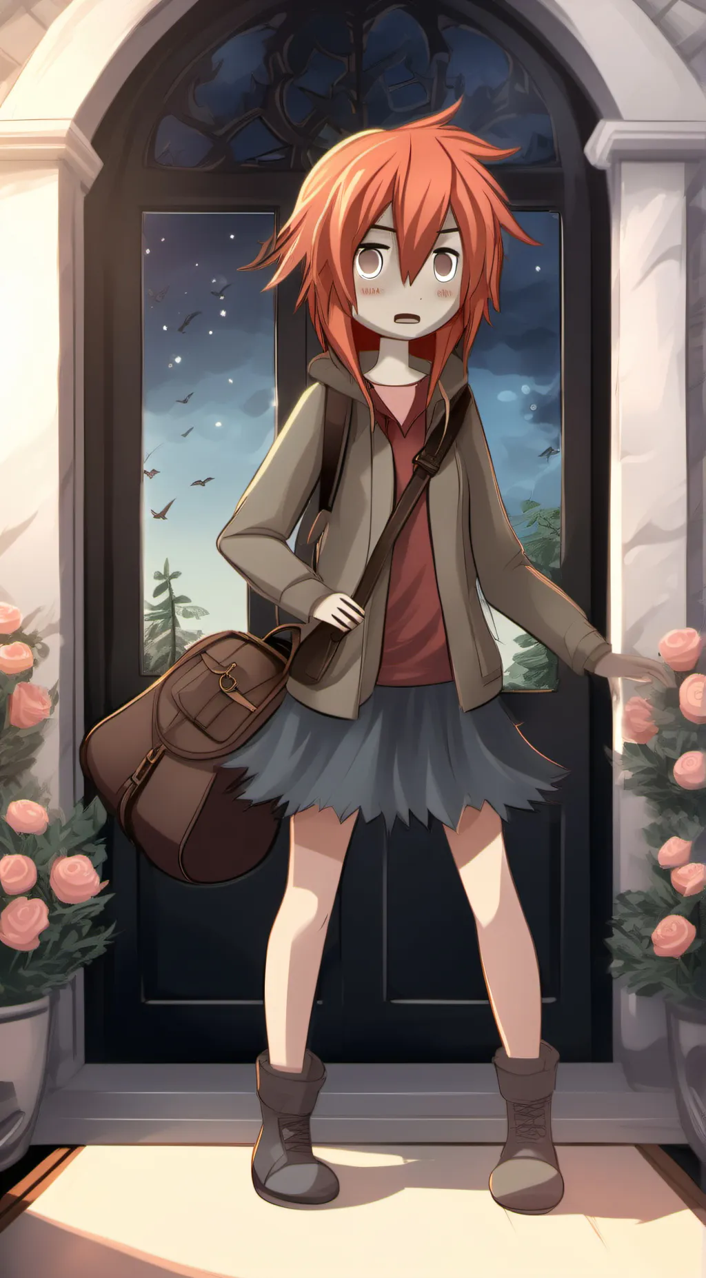 ai character: diamond background