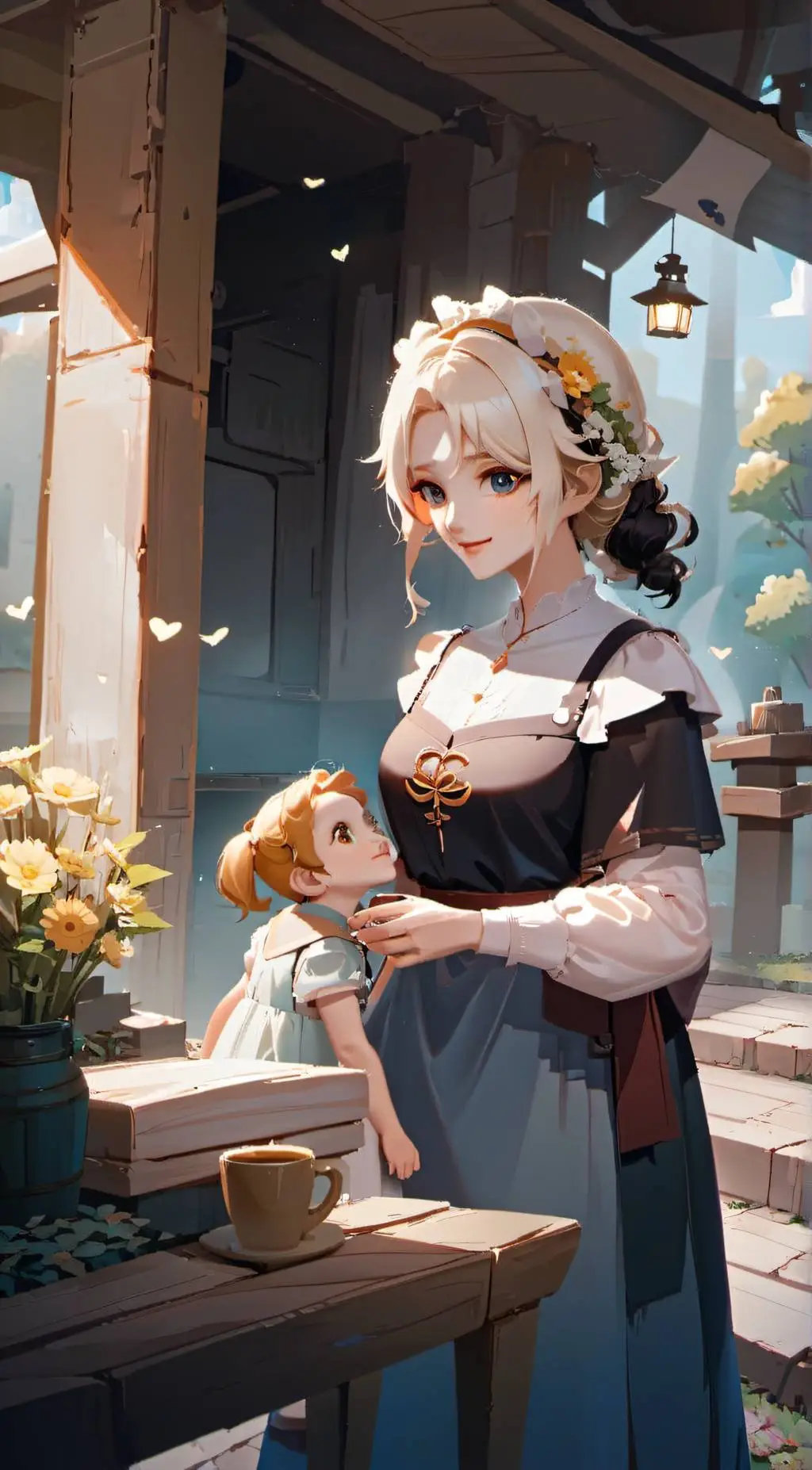 ai character: mum background