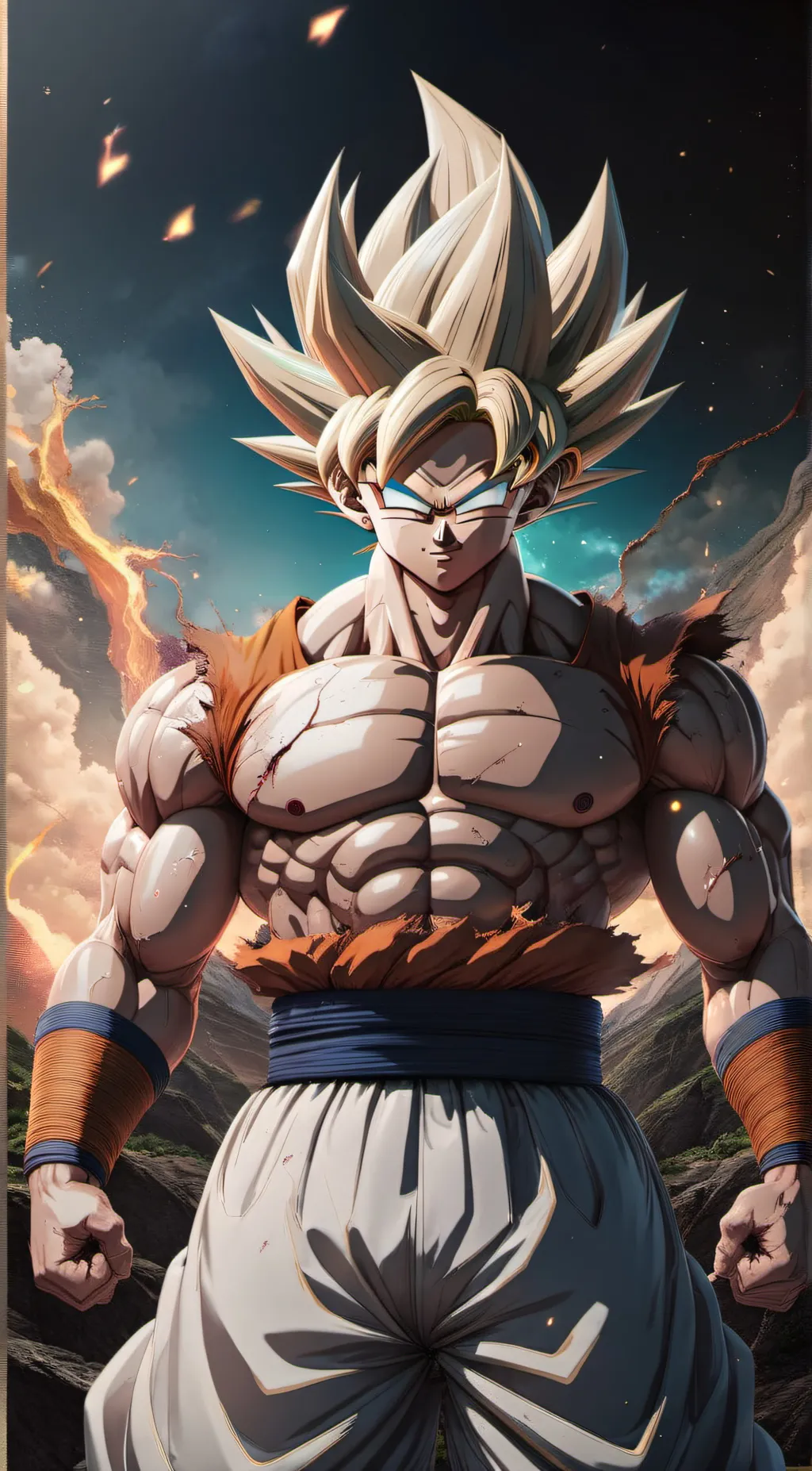ai character: goku new form background