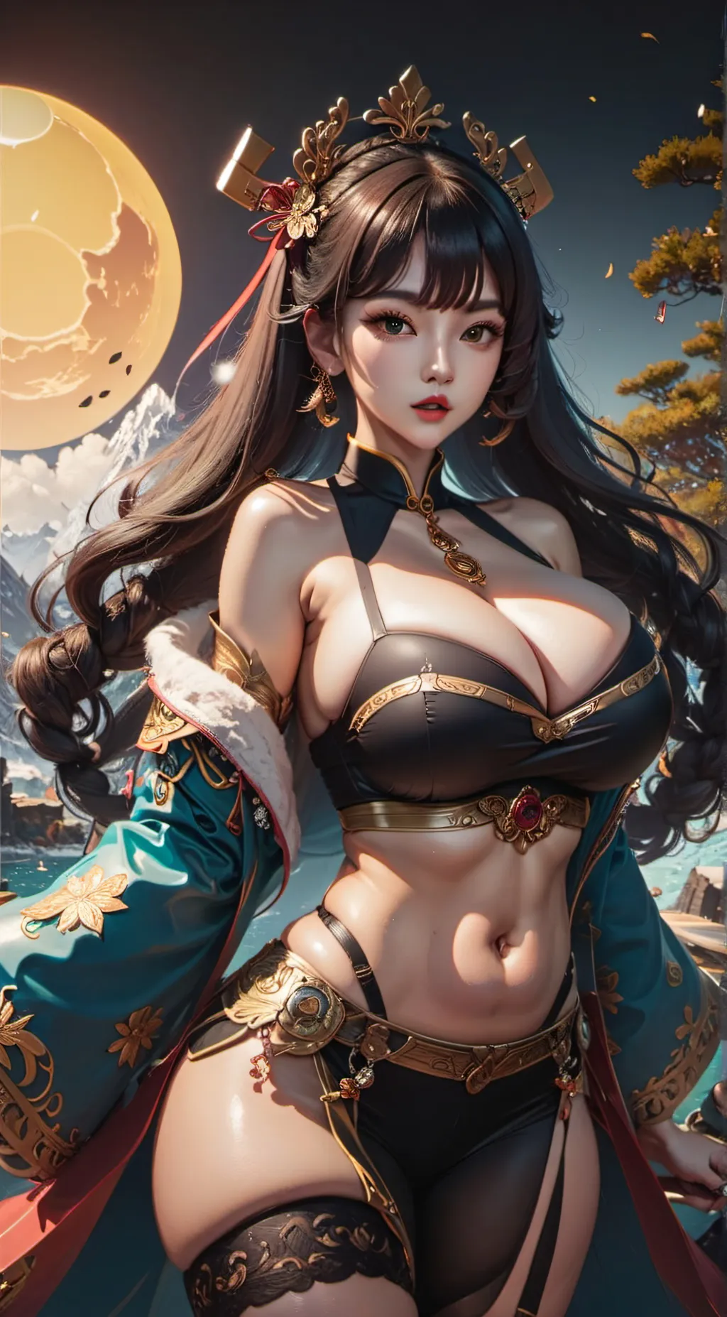 ai character: 밀라 산 (mila san) background