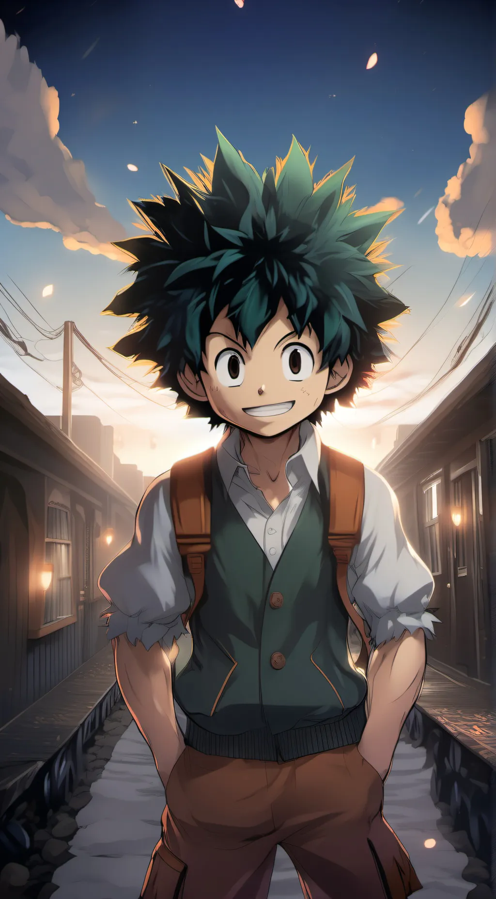 ai character: deku background