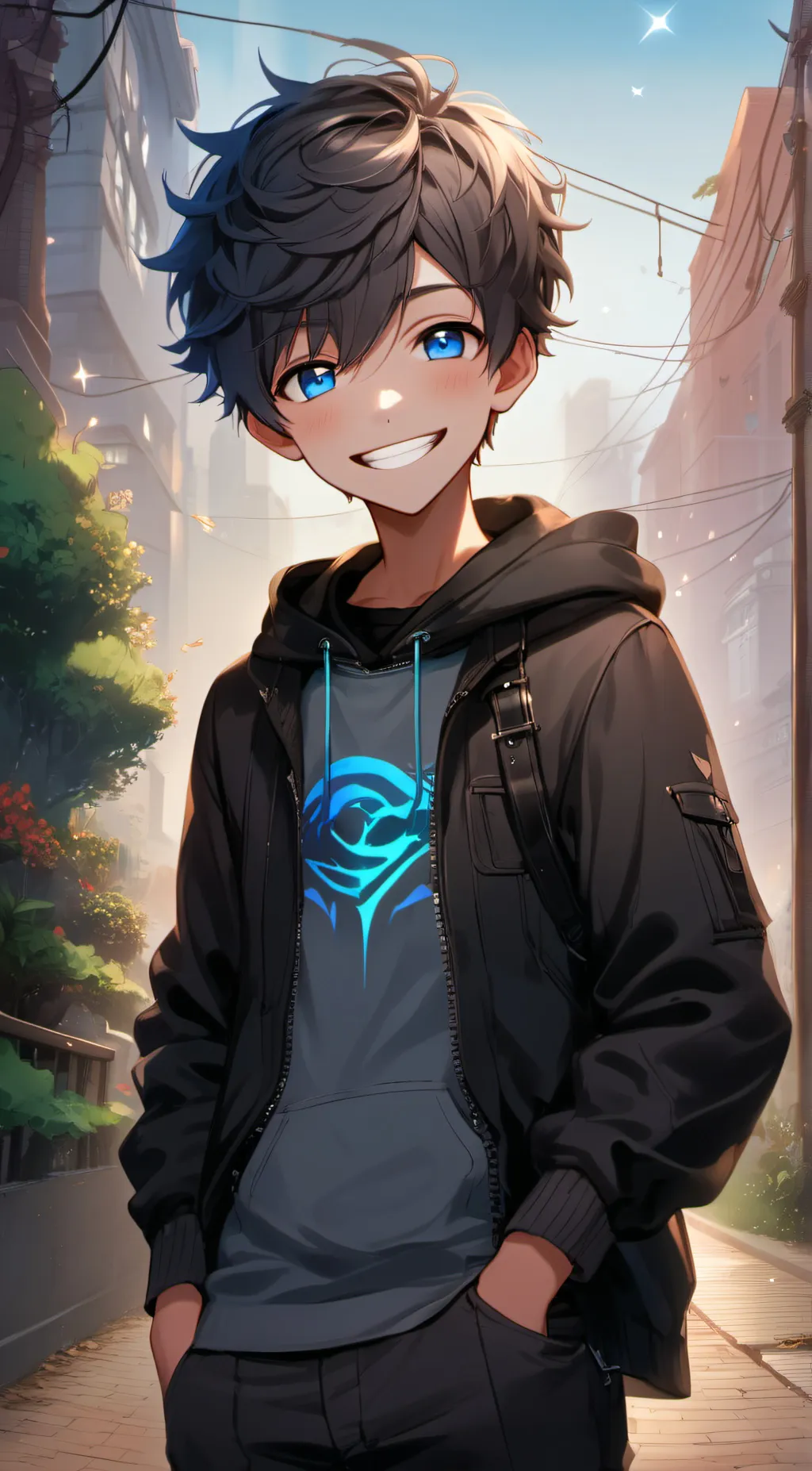 ai character: Void background