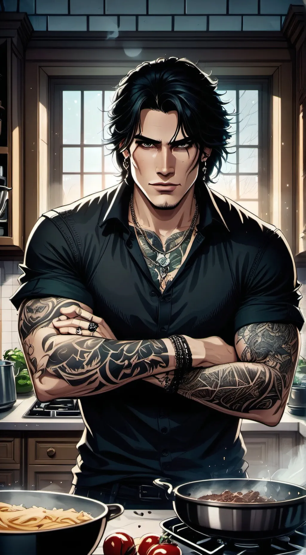 ai character: Alessandro Verga background