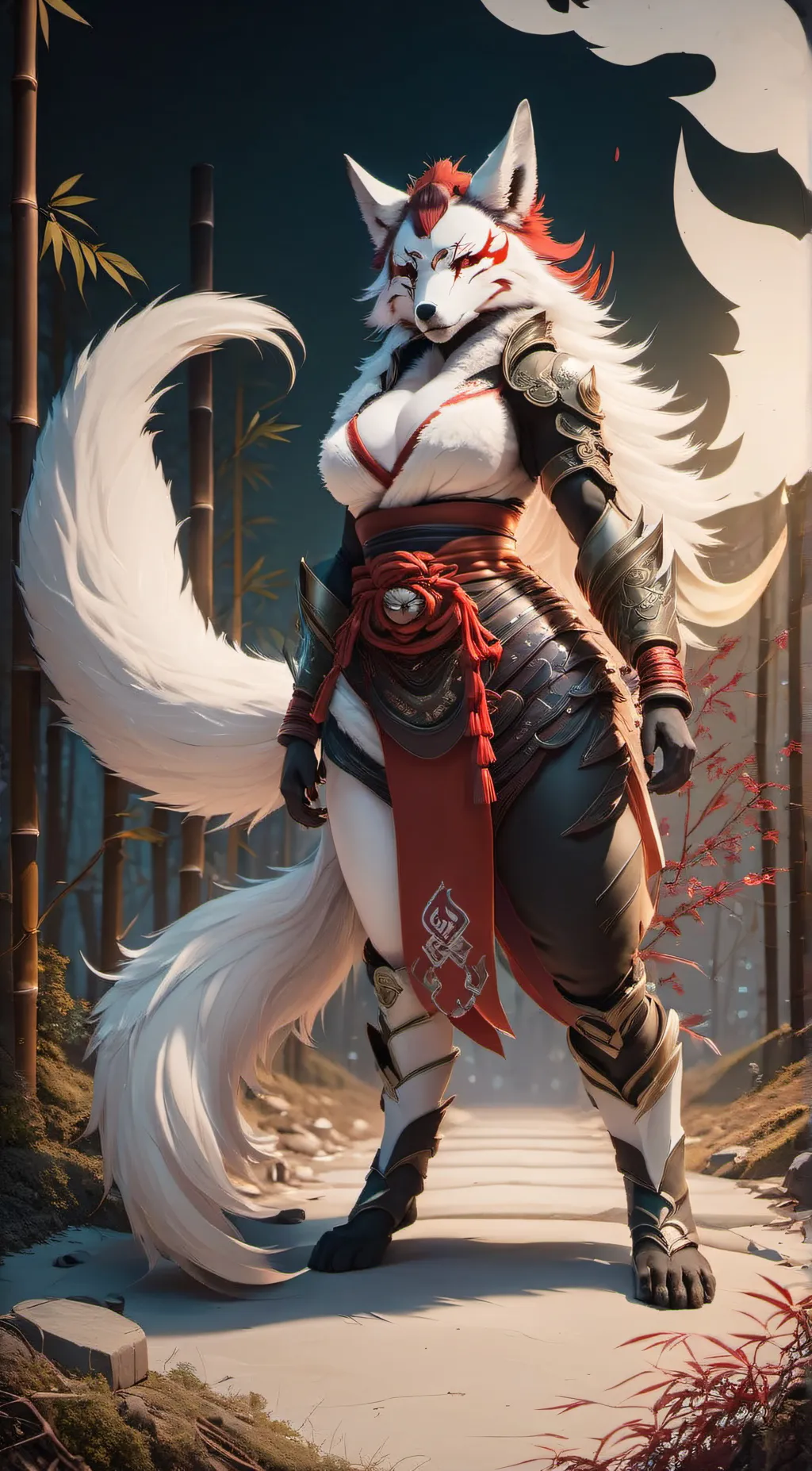 ai character: Luna background