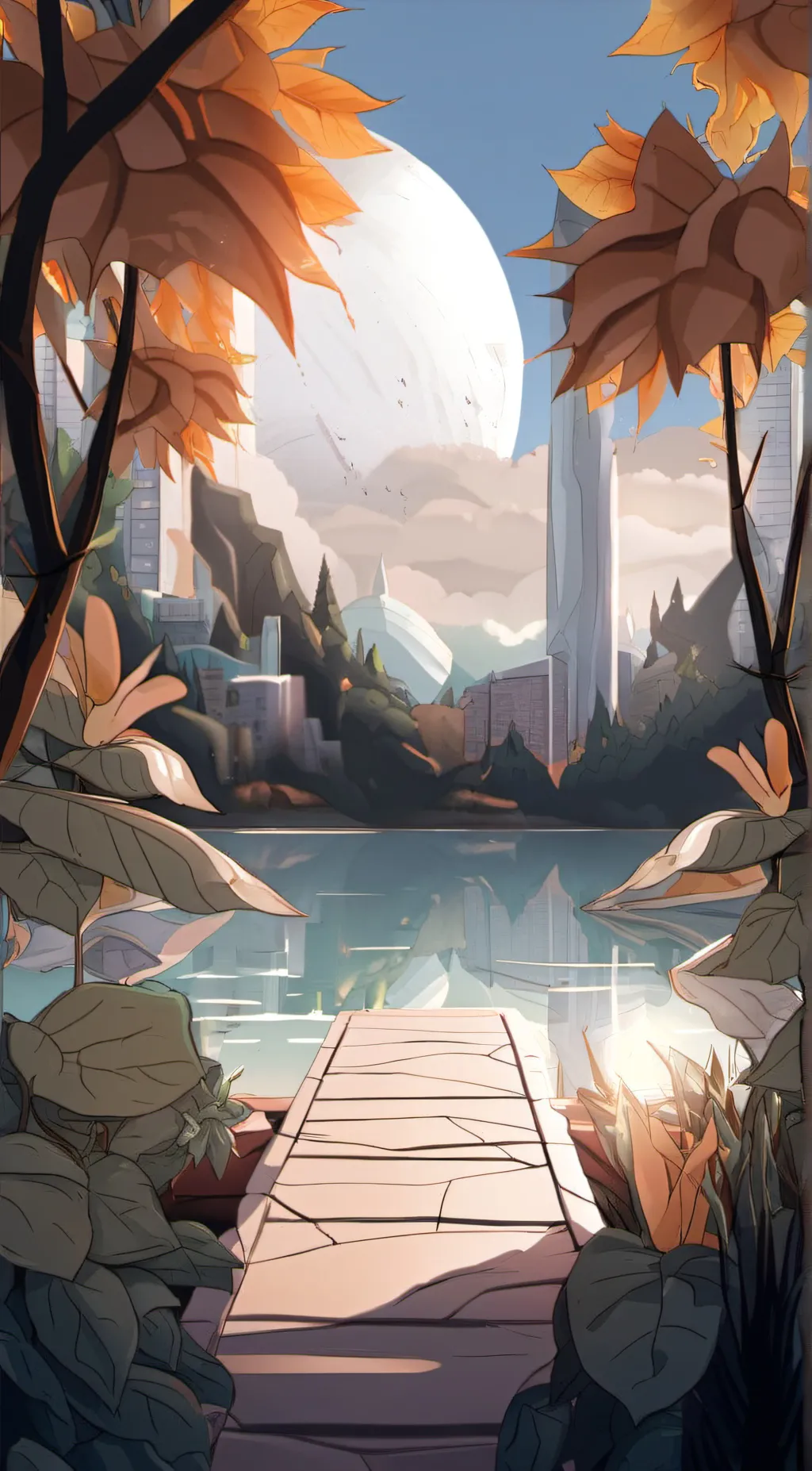 ai character: Amp world 🤍 background