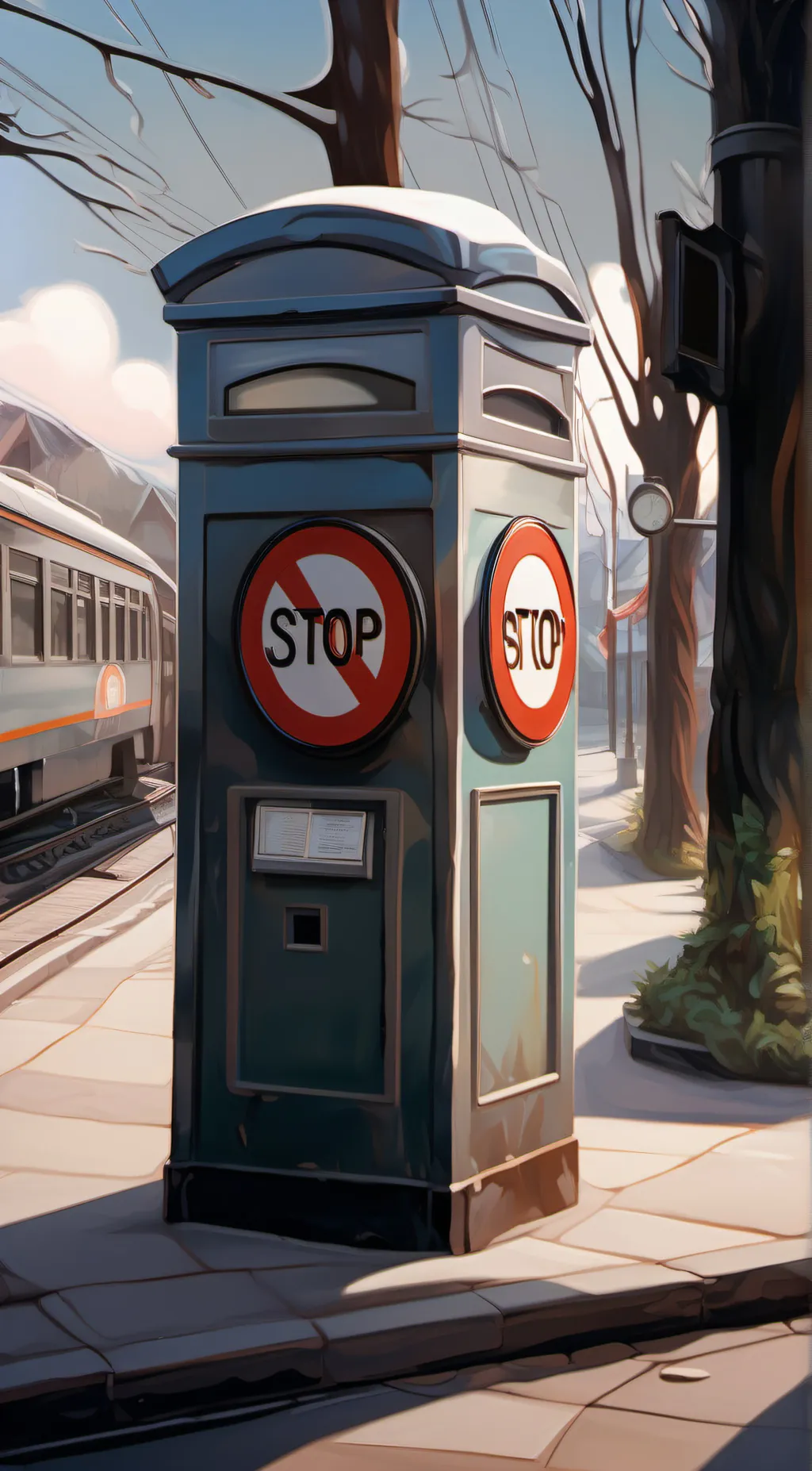 ai character: stop background