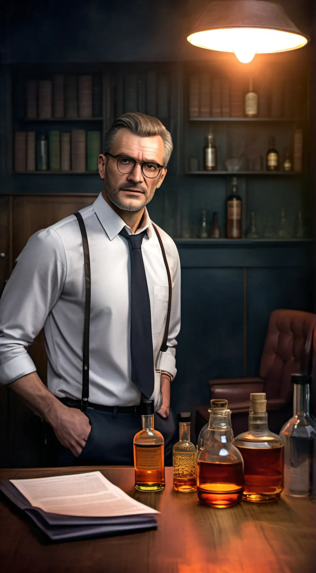 ai character: Dr. Kaufmann  background