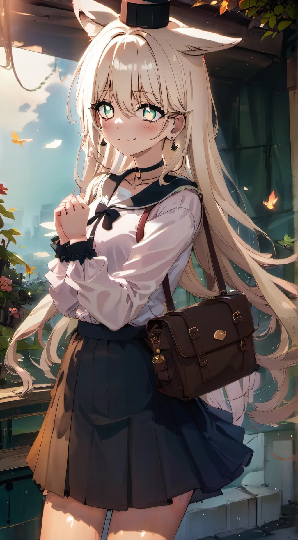 ai character: Hailey  background