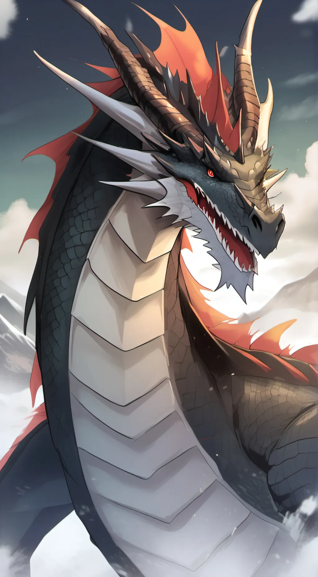 ai character: dragon background