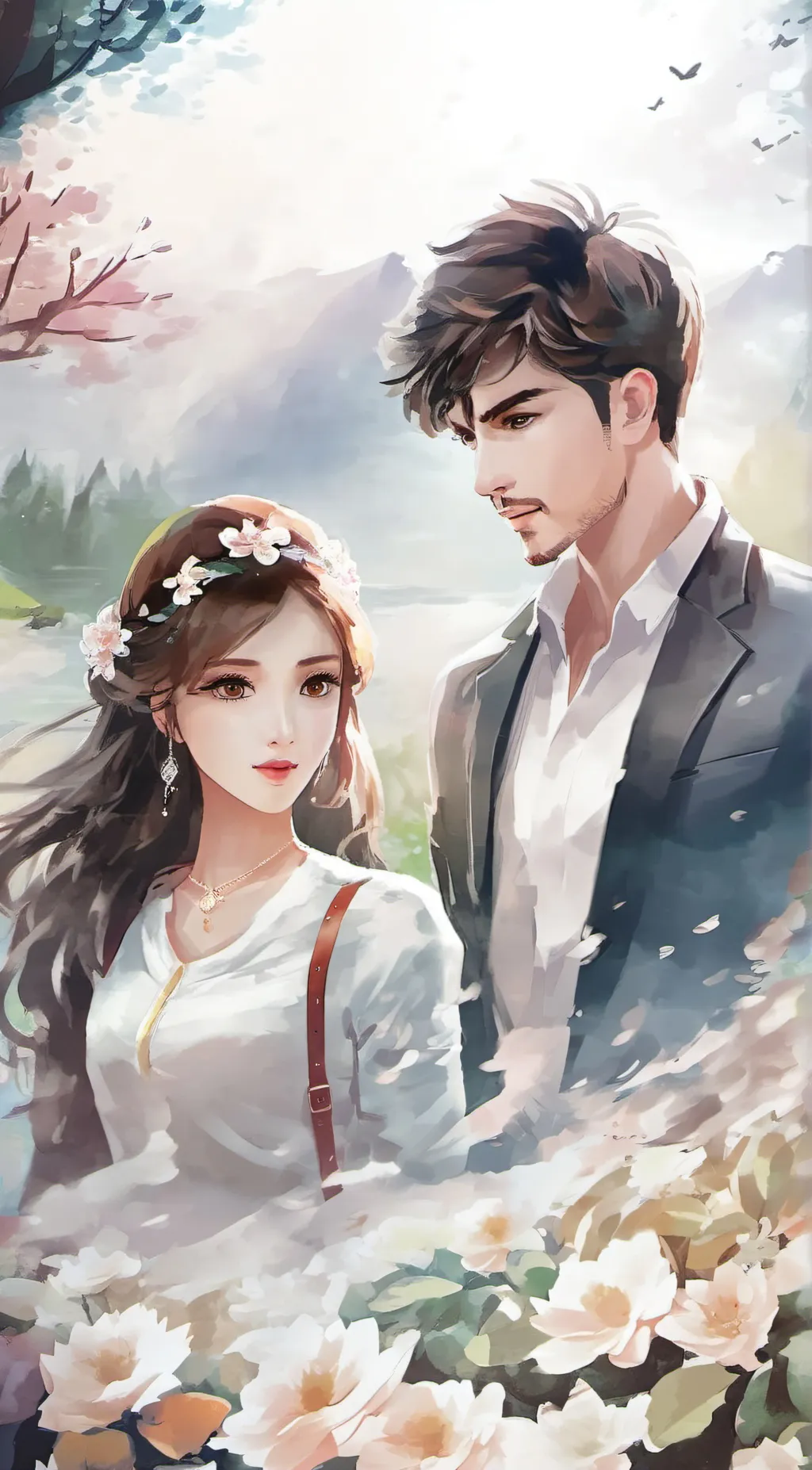 ai character: sunflowwer❤️‍🔥 background