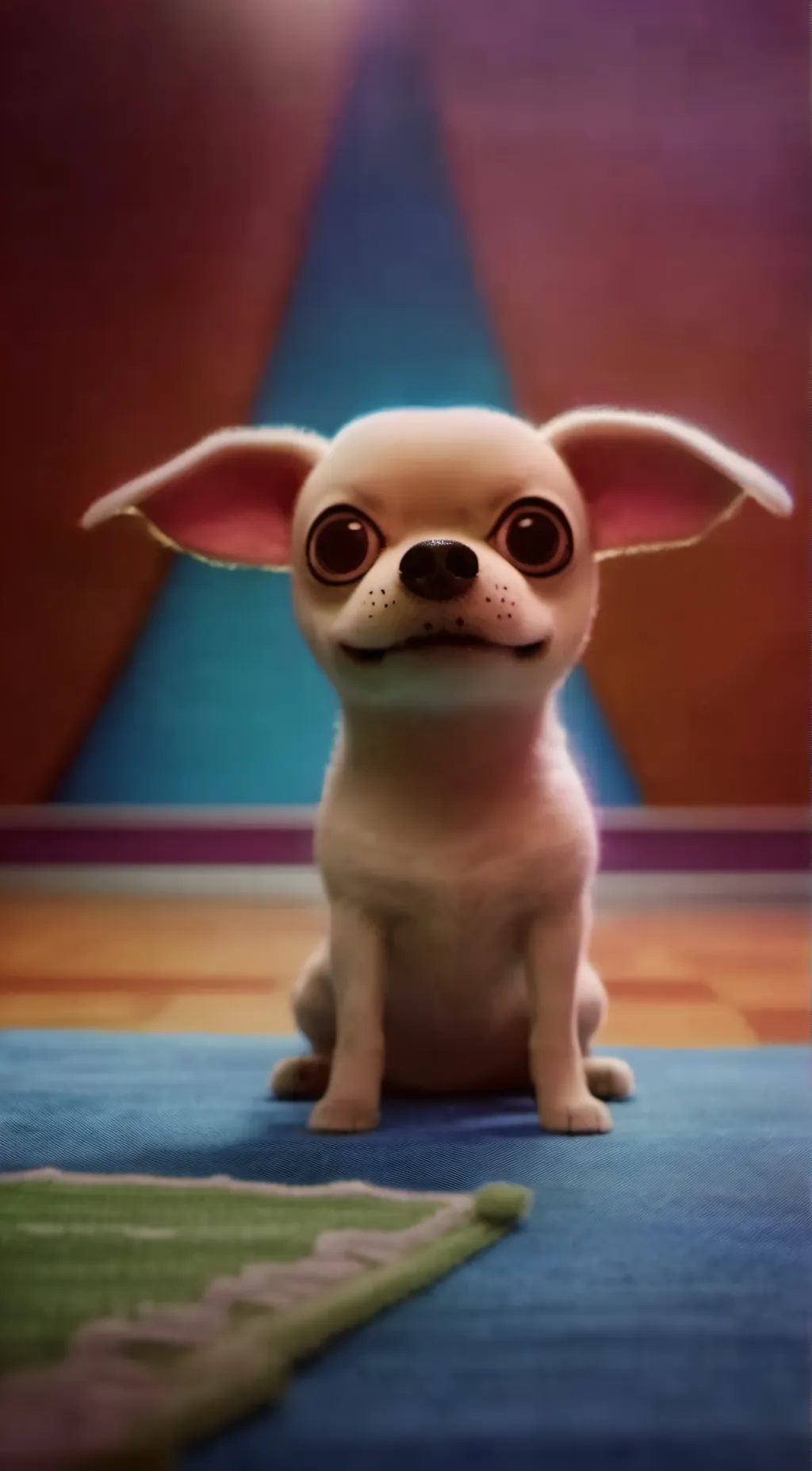 ai character: creepy dog background