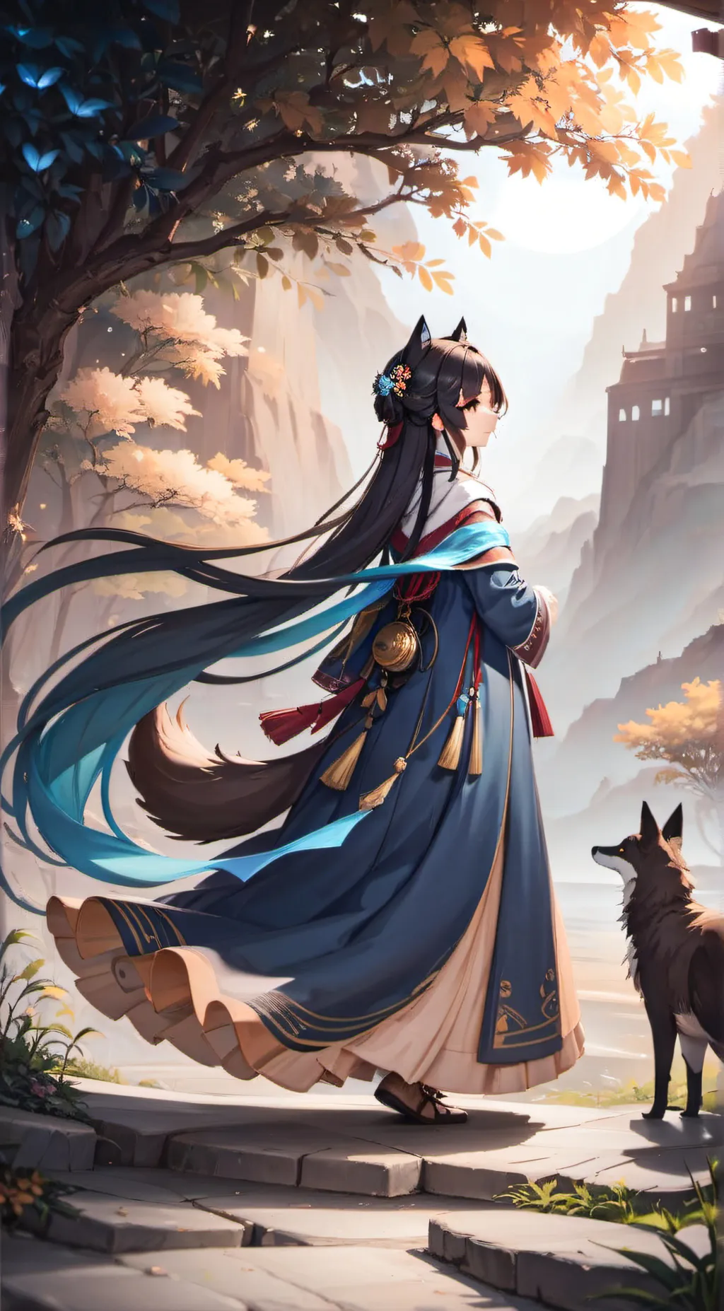 ai character: Aqua konisuko background