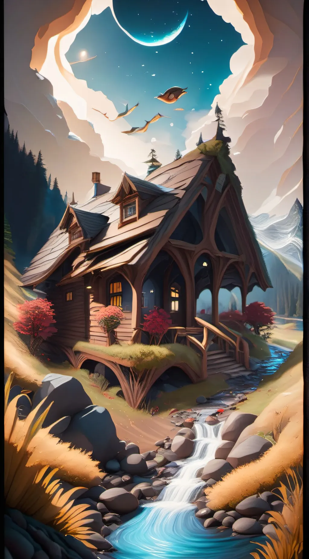 ai character: gravity fall background