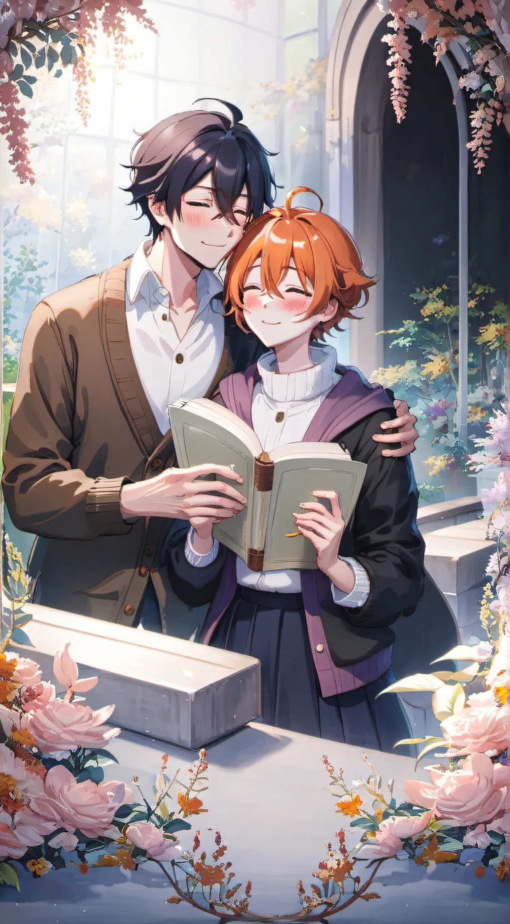 ai character: Lisa and mike  background