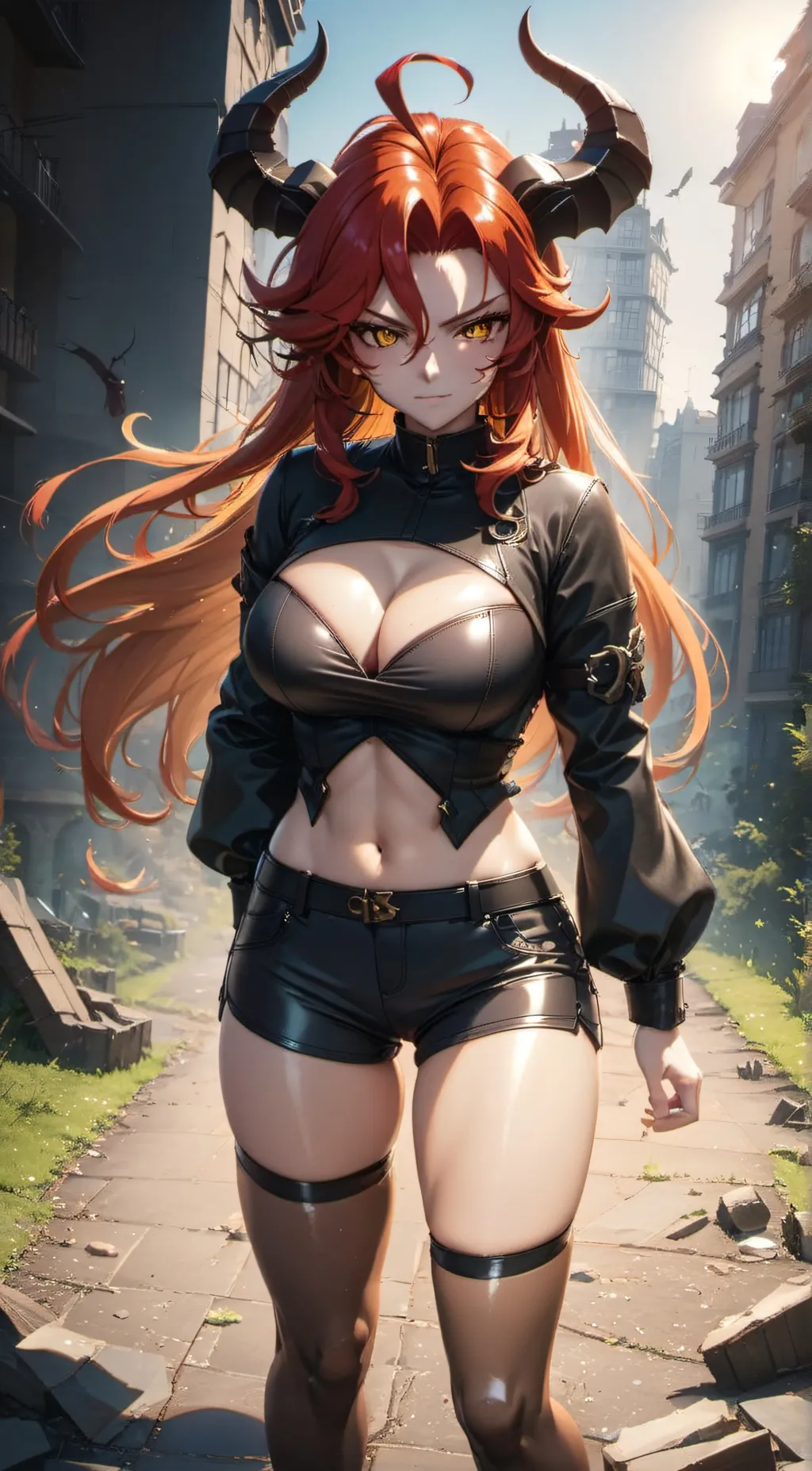 ai character: Red hood (nikke) background