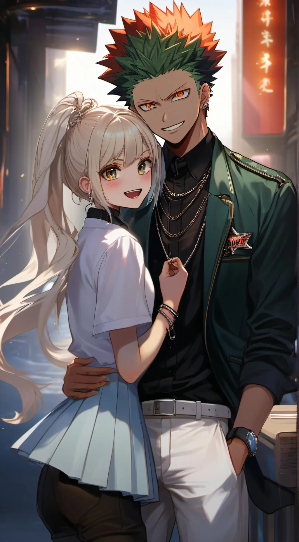 ai character: bakugo  background