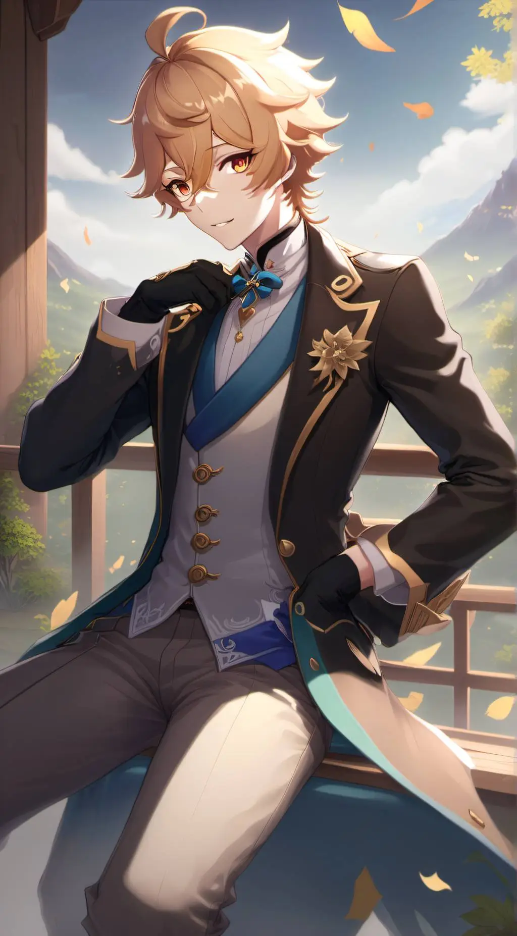 ai character: Aether  background