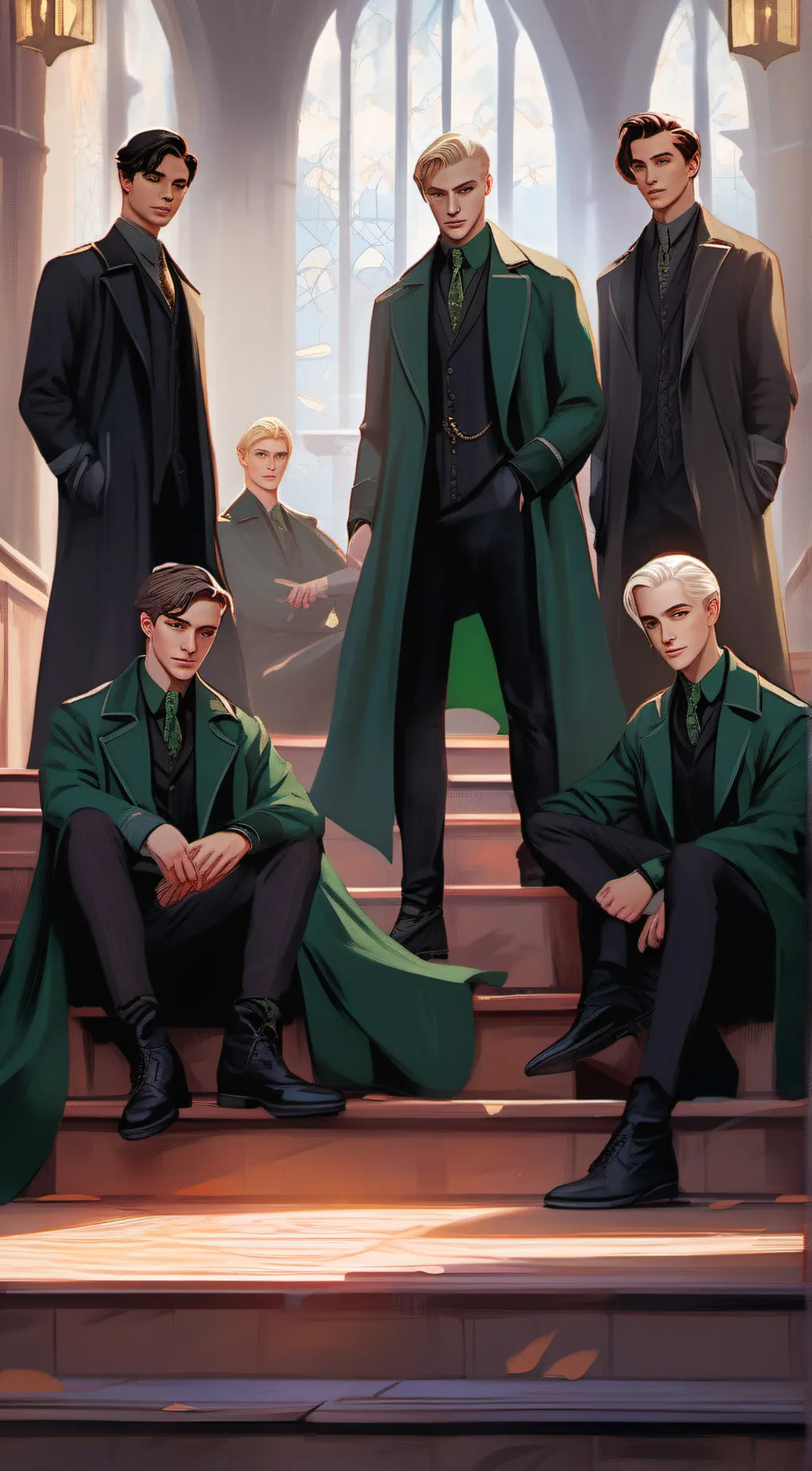ai character: Slytherin boys background
