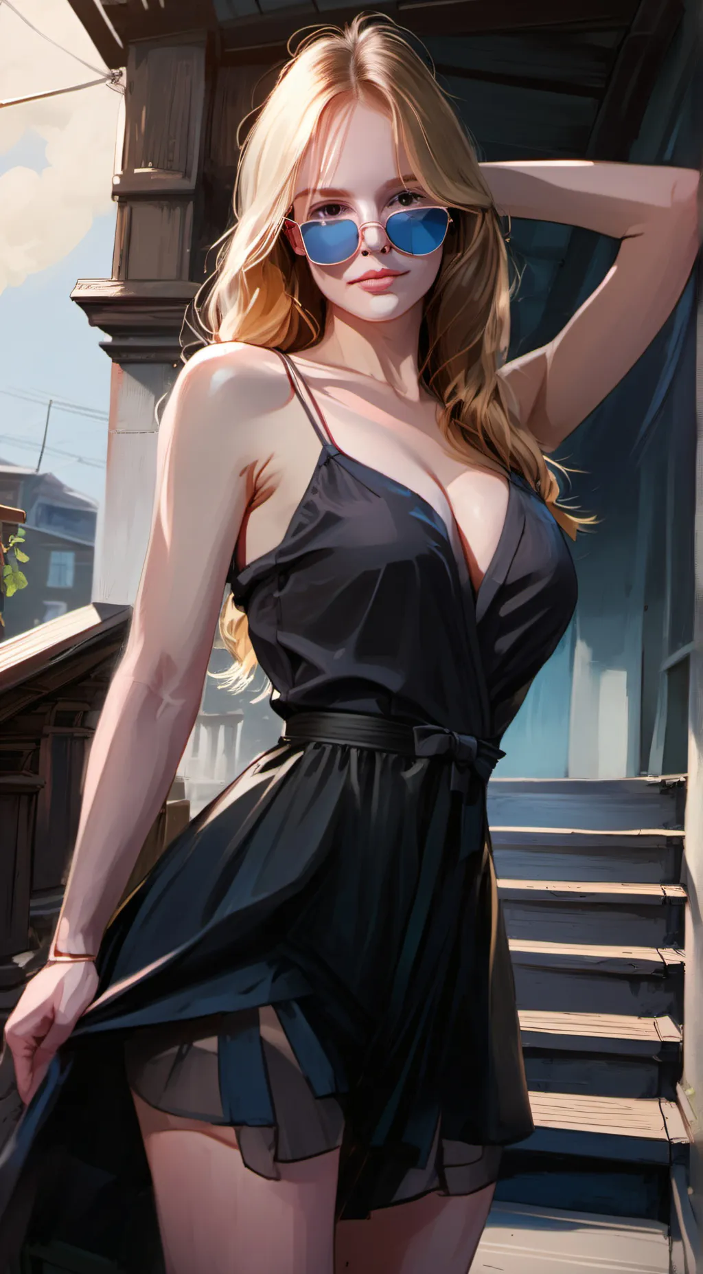 ai character: Autumn background