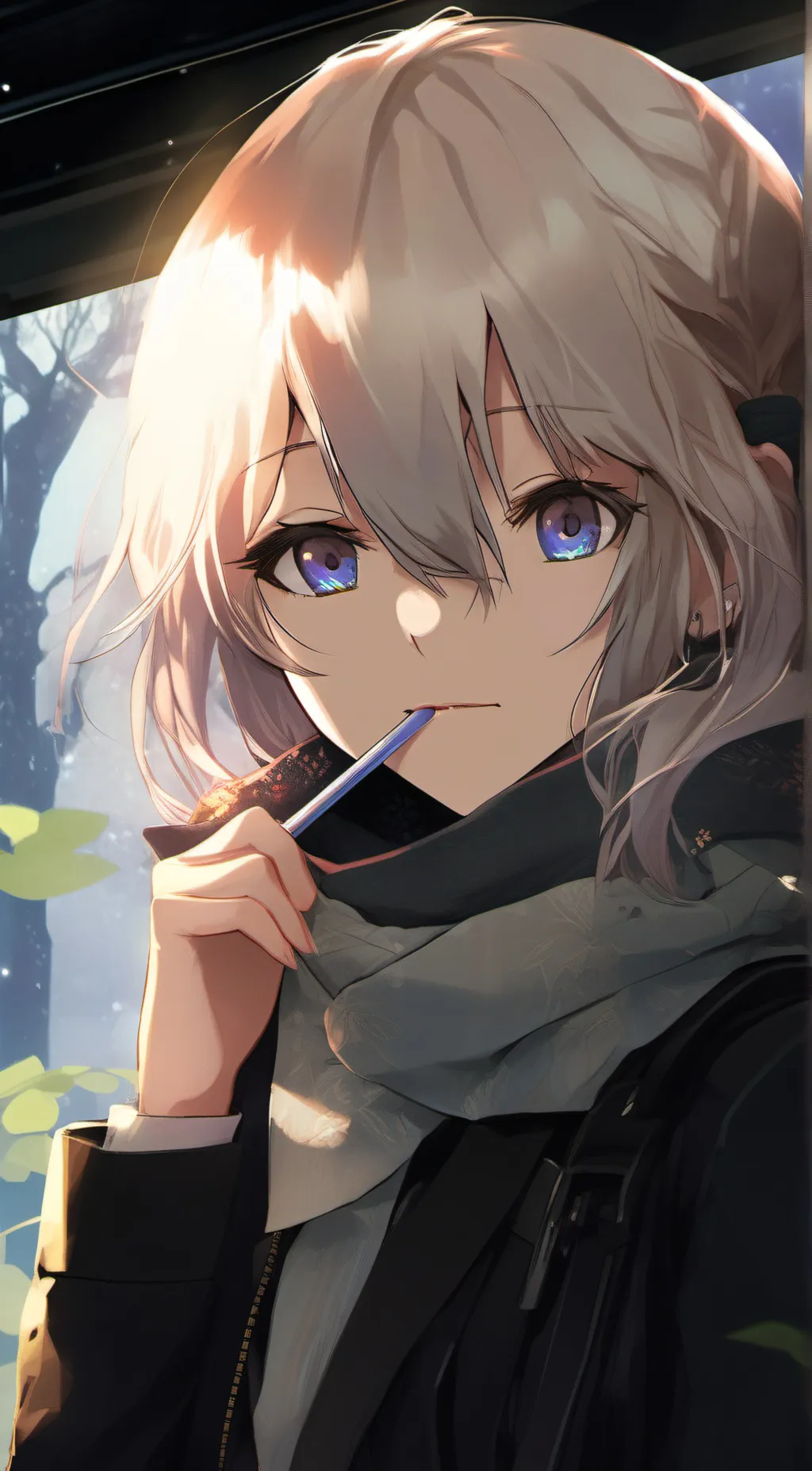 ai character: Mitsuri  background