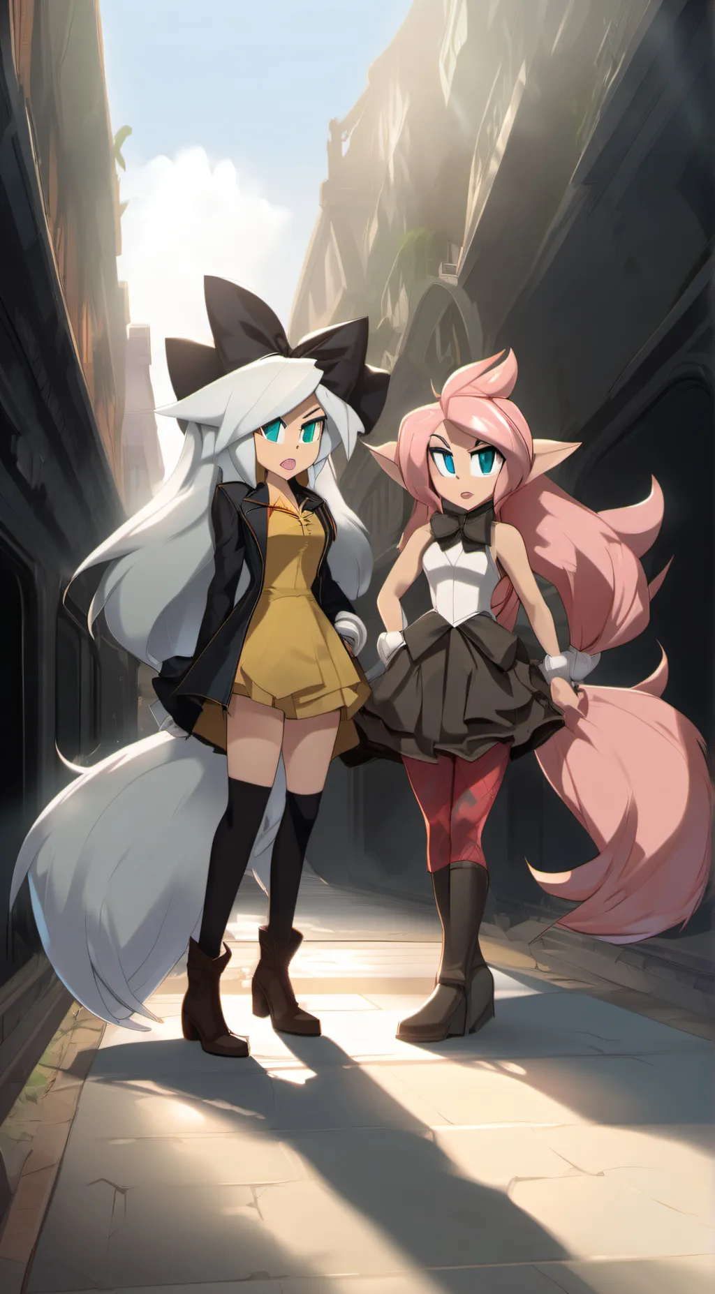 ai character: Amy x rouge background